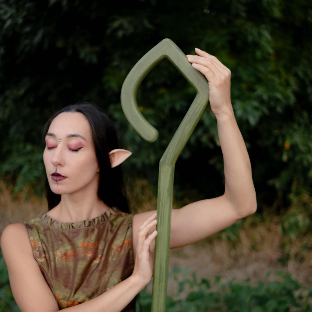 Staff Sigil of the Earth, Druid Staff, Cosplay, Magic Wand, Fantasy Witch Wizard Costume Accessory
