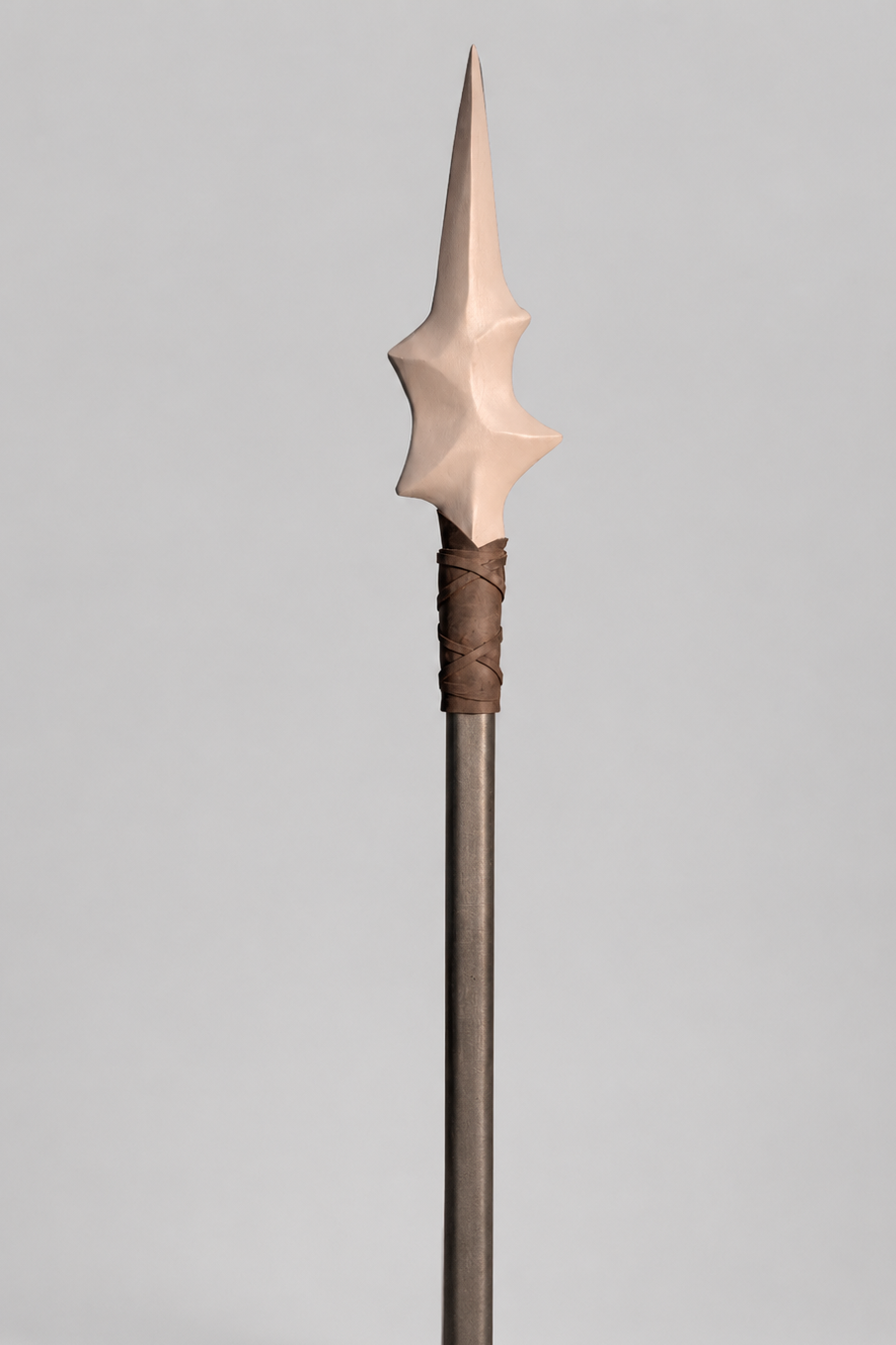 Palehorn Relic sculptural wooden fantasy decor with pale horn-inspired top