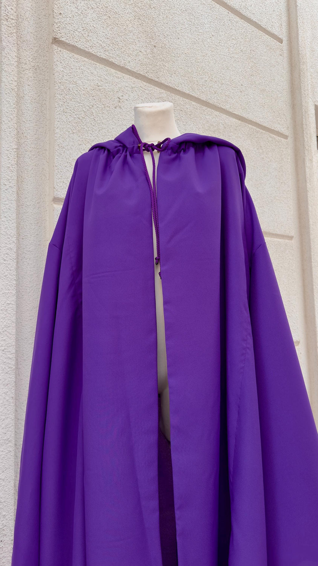 Violet Mist Cloak – Handmade Deep Purple Hooded Cape, Unisex Mystery Fantasy Mantle, Renaissance Costume Robe, Custom Purple Wizard Cloak