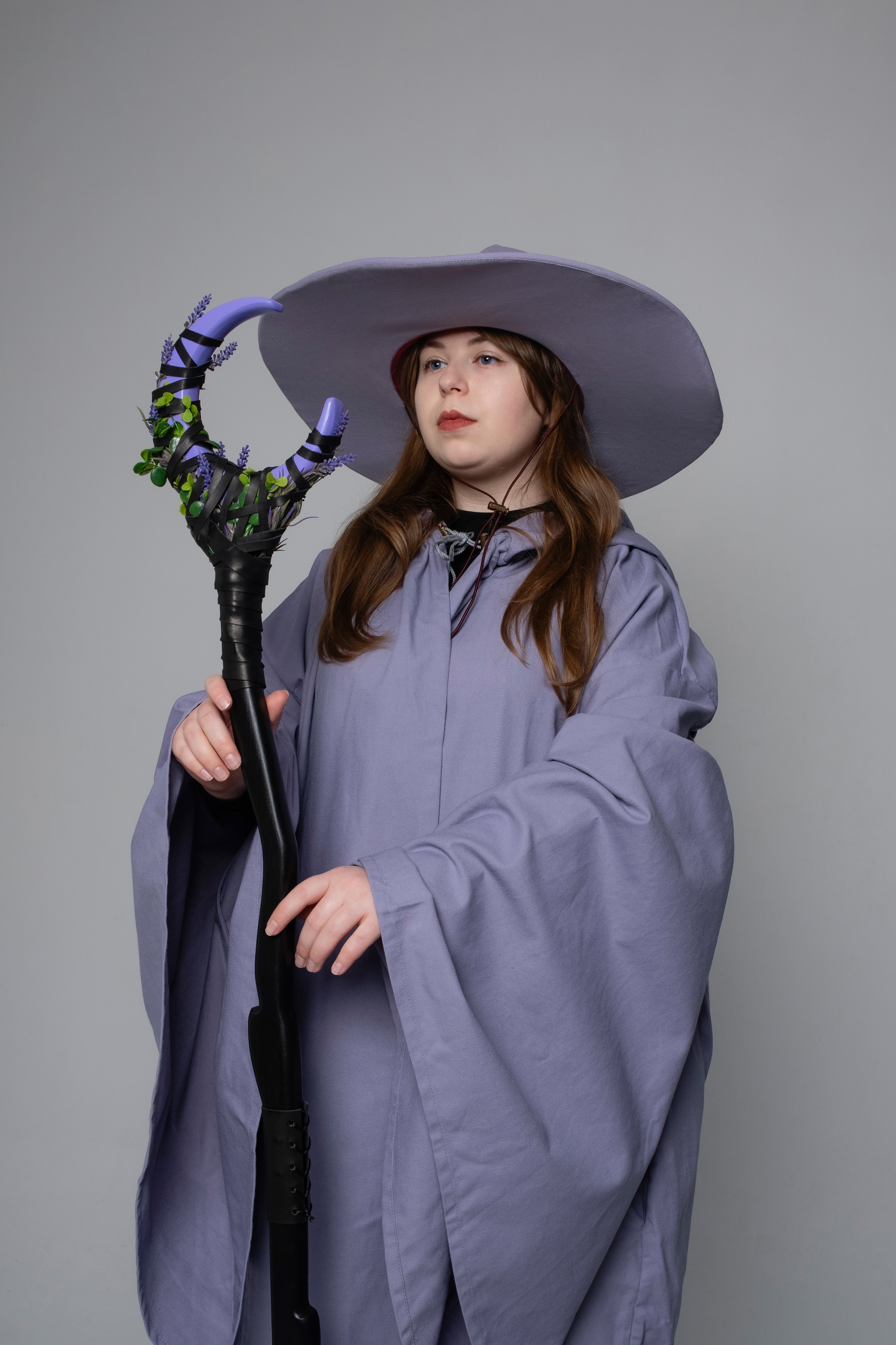Linen Wizard Hats – Handmade Medieval Fantasy Pointed Hat, Natural Wizard Headwear