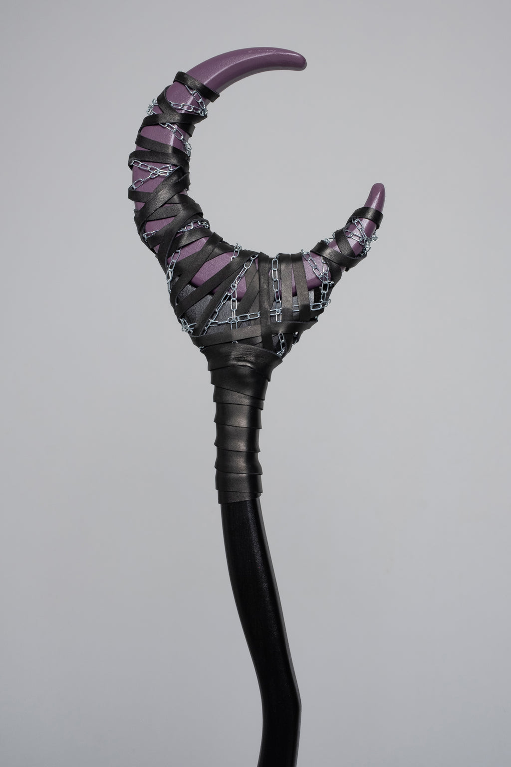 Chained Crescent Moon Staff