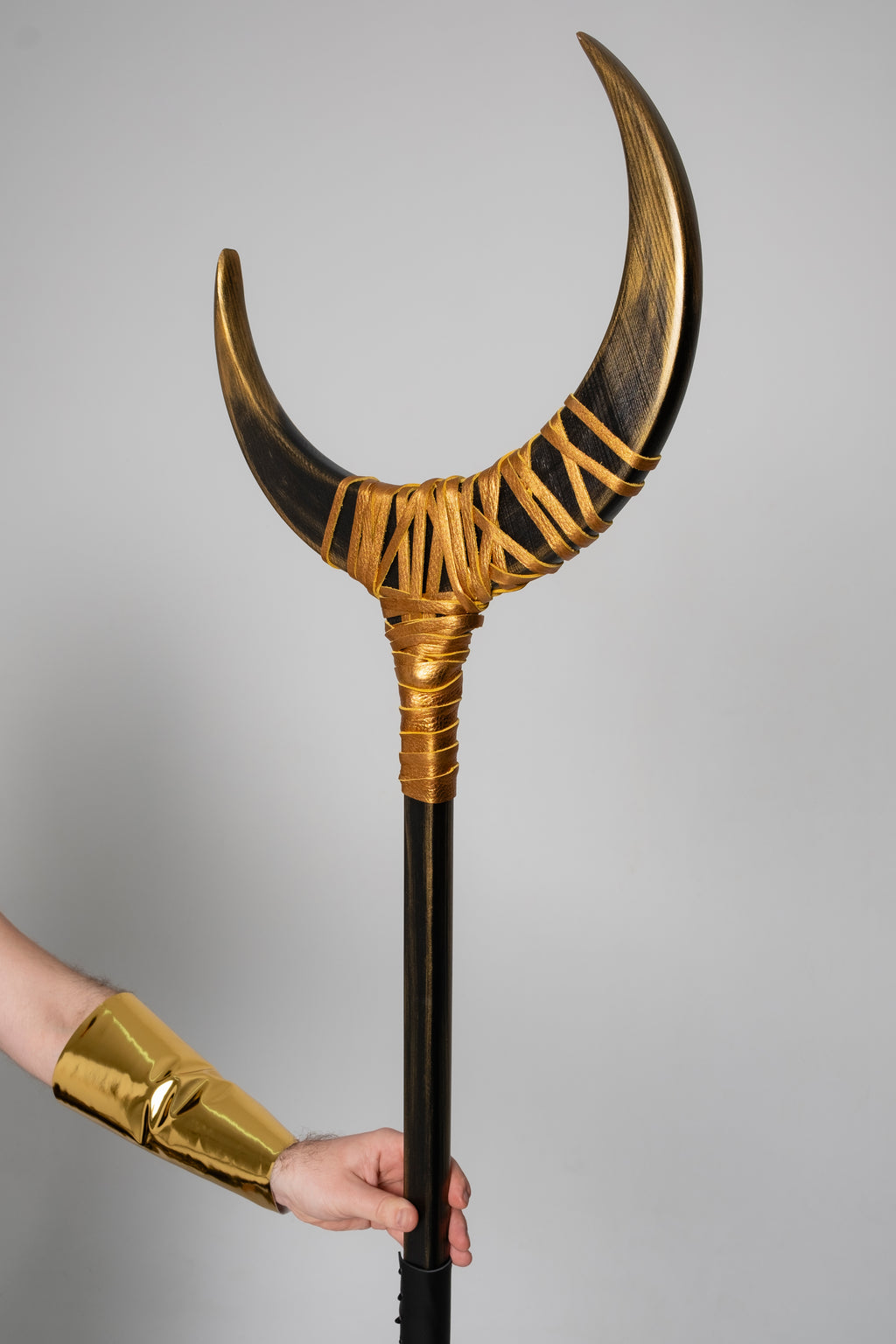 Egyptian Temple Staff available in Sand, Black & Gold, and Silver finishes