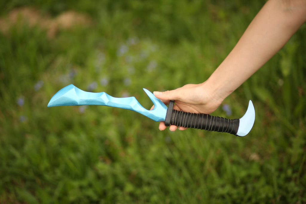 Glacial Dark Crusher Dagger – Crystal Fantasy Knife, Handcrafted Magic Blade, Assassin’s Cosplay Weapon, Witch Ritual Dagger