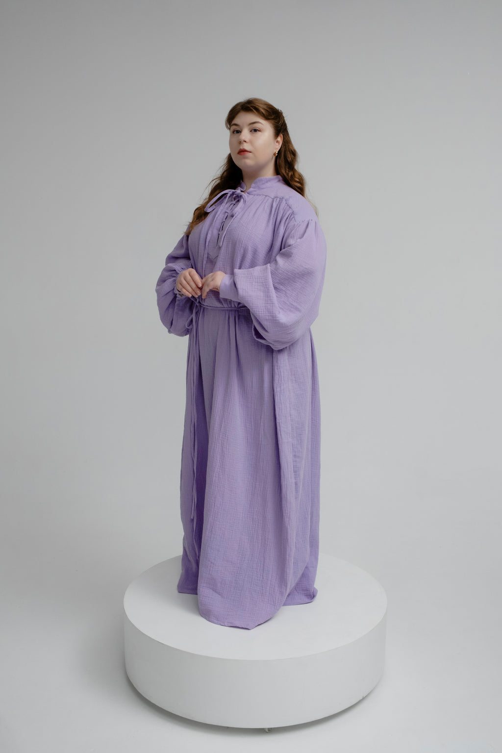 Lavender Mist Set – Gray & Lavender Cloak and Tunic Fantasy Outfit