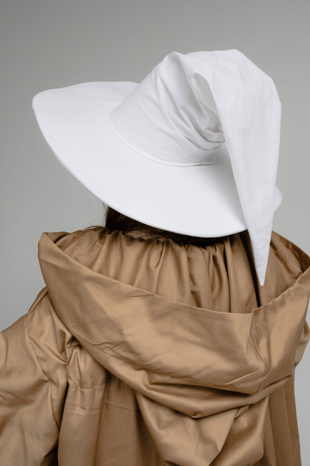 Handmade White Wizard Hat – Snowfall Medieval & Fantasy Cosplay Accessory