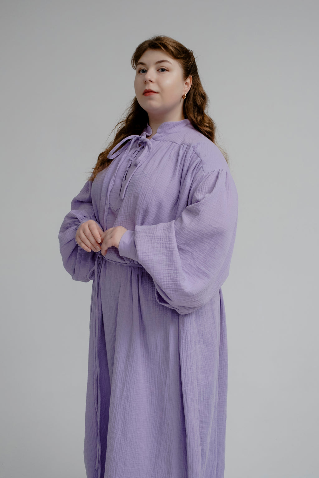 Handmade Lavender Moonlight Muse Tunic – Elven Sorceress Fantasy Dress