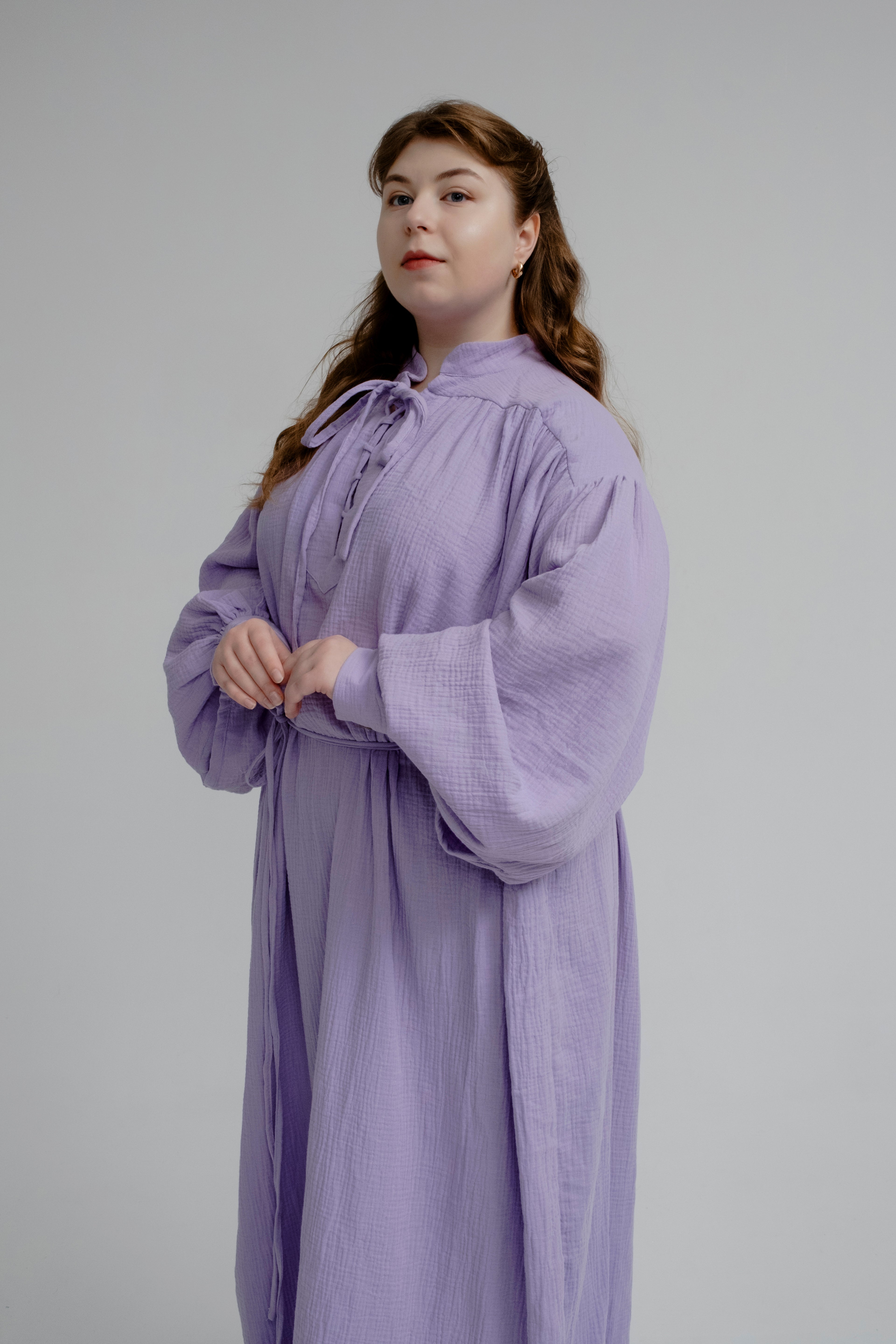 Handmade Lavender Moonlight Muse Tunic – Elven Sorceress Fantasy Dress