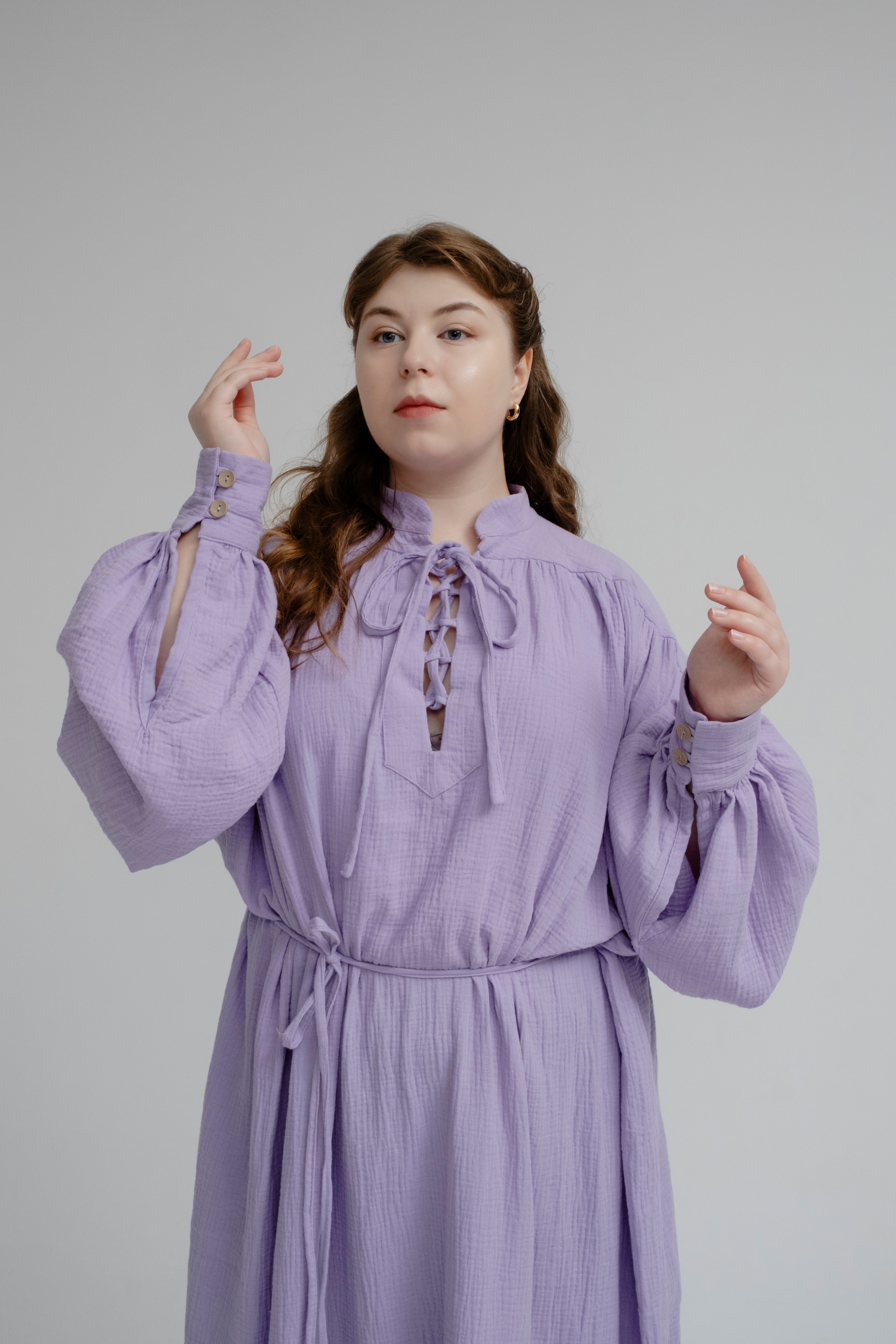 Handmade Cotton Muslin Tunic – Medieval Fantasy Tunic Dress in Multiple Colors