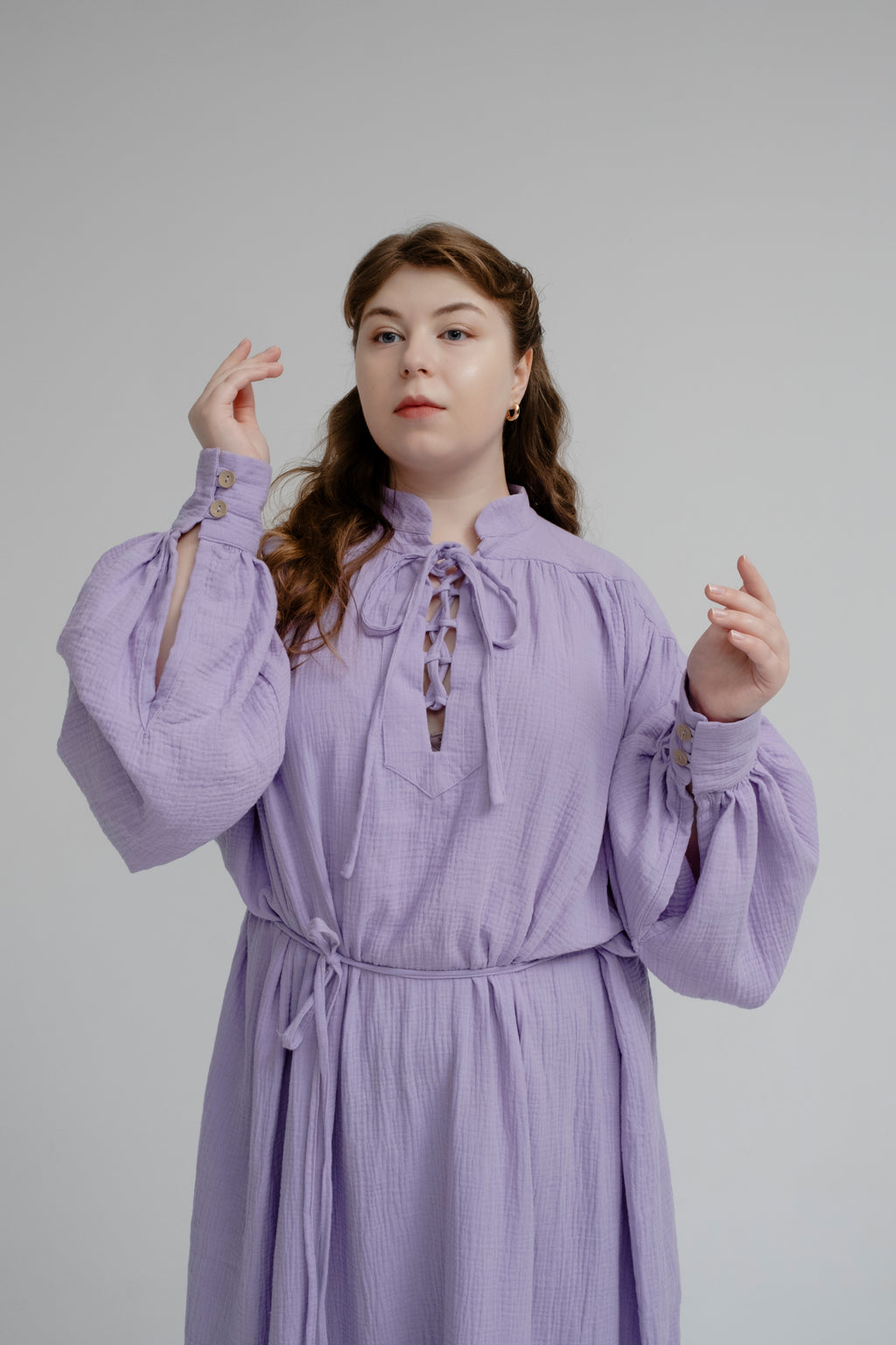 Violet Mist Set – Deep Purple Cloak & Tunic Fantasy Wizard Outfit