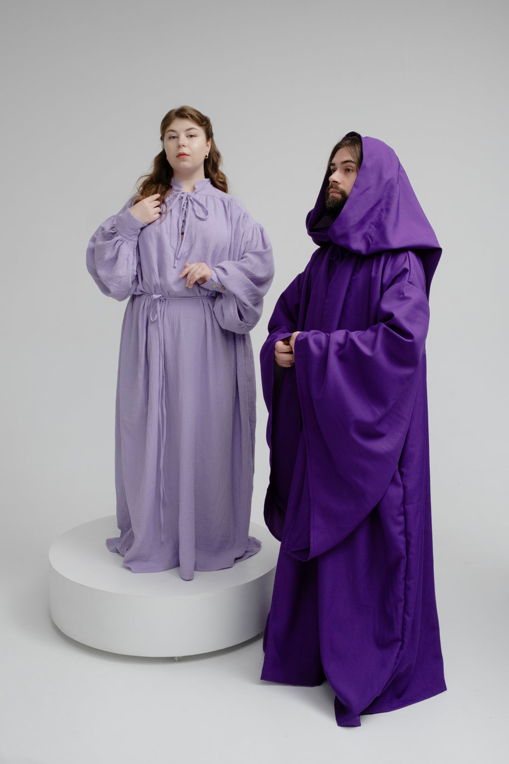 Handmade Lavender Moonlight Muse Tunic – Elven Sorceress Fantasy Dress