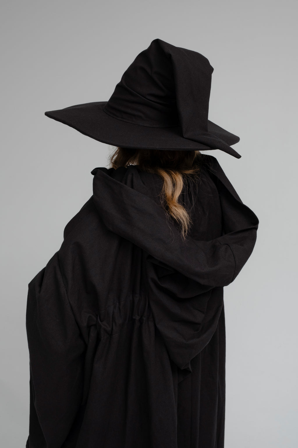 Linen Wizard Hats – Handmade Medieval Fantasy Pointed Hat, Natural Wizard Headwear
