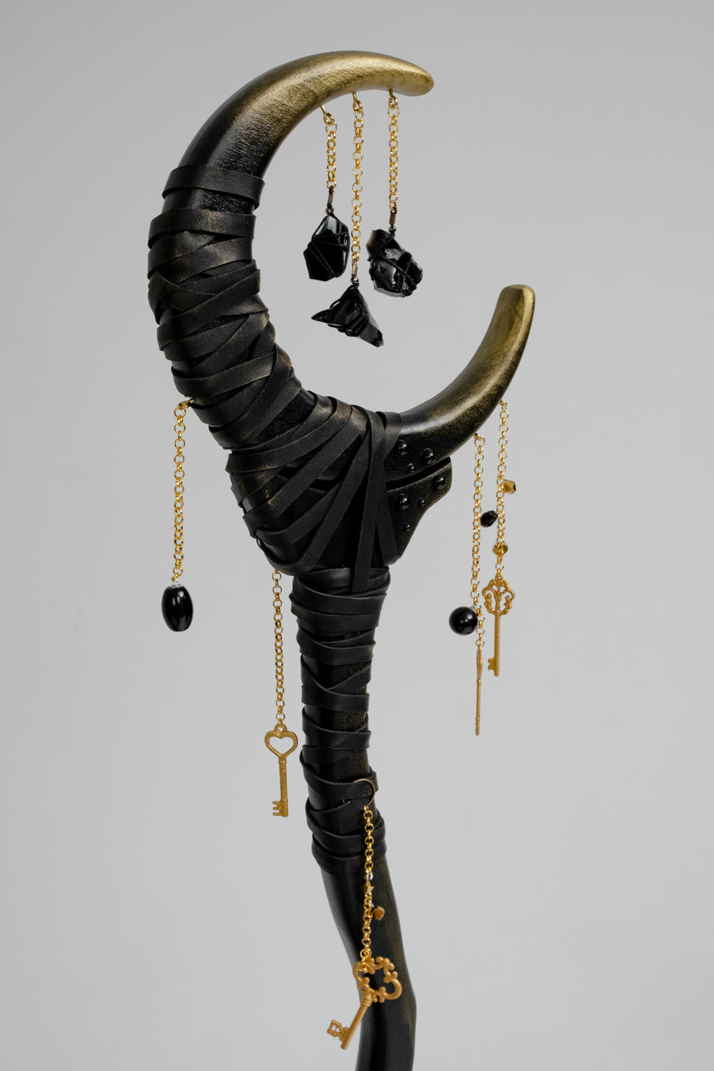 Crescent Moon Staff – Hecate Goddess Wizard Staff