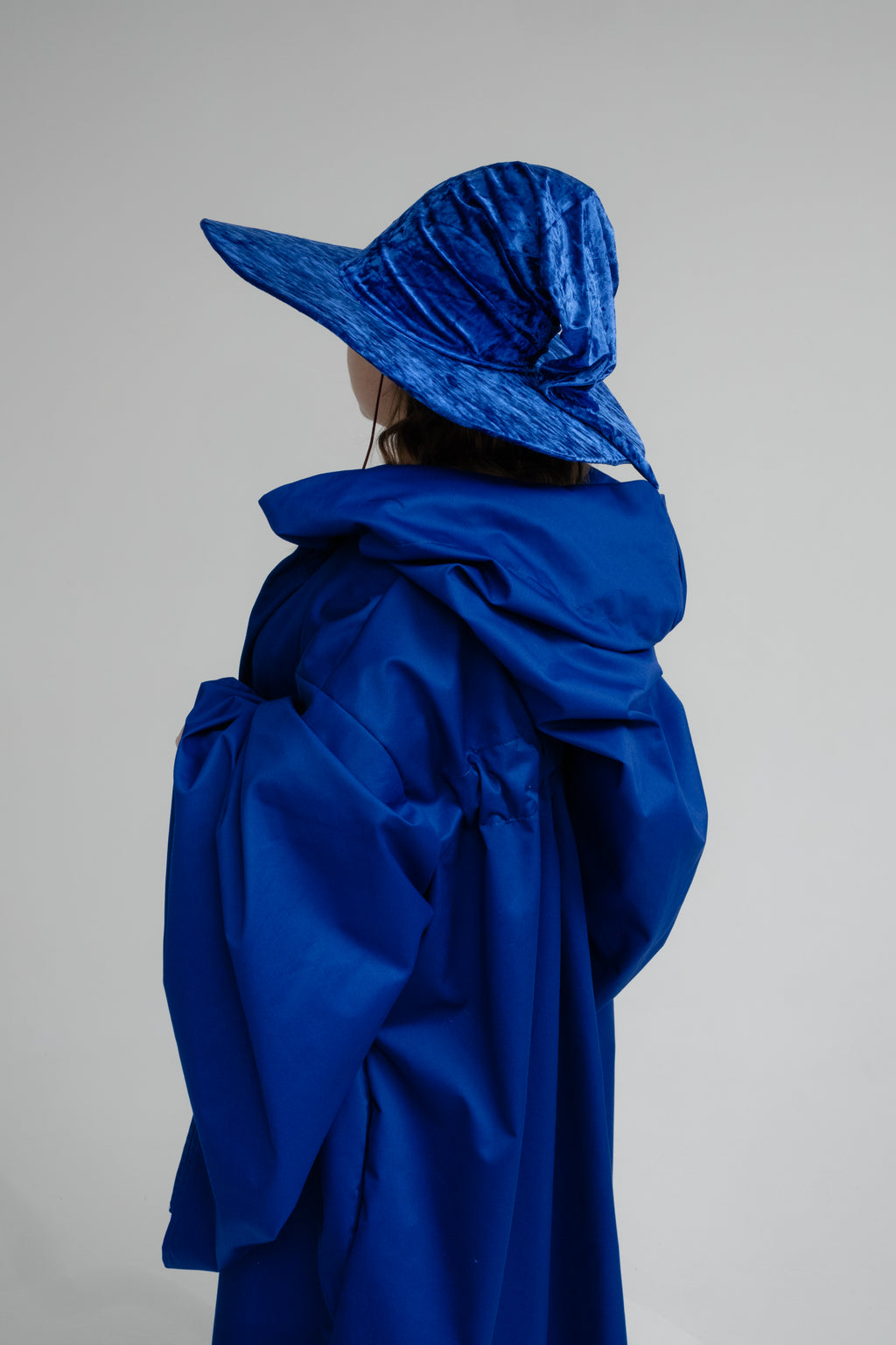 Handmade Blue Crushed Velvet Wizard Hat – Medieval Fantasy Cosplay