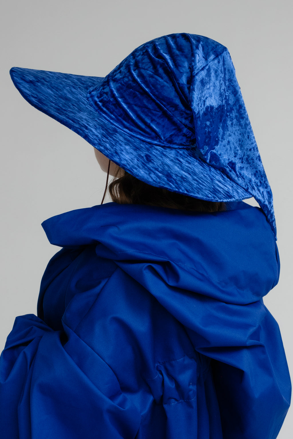 Handmade Blue Crushed Velvet Wizard Hat – Medieval Fantasy Cosplay