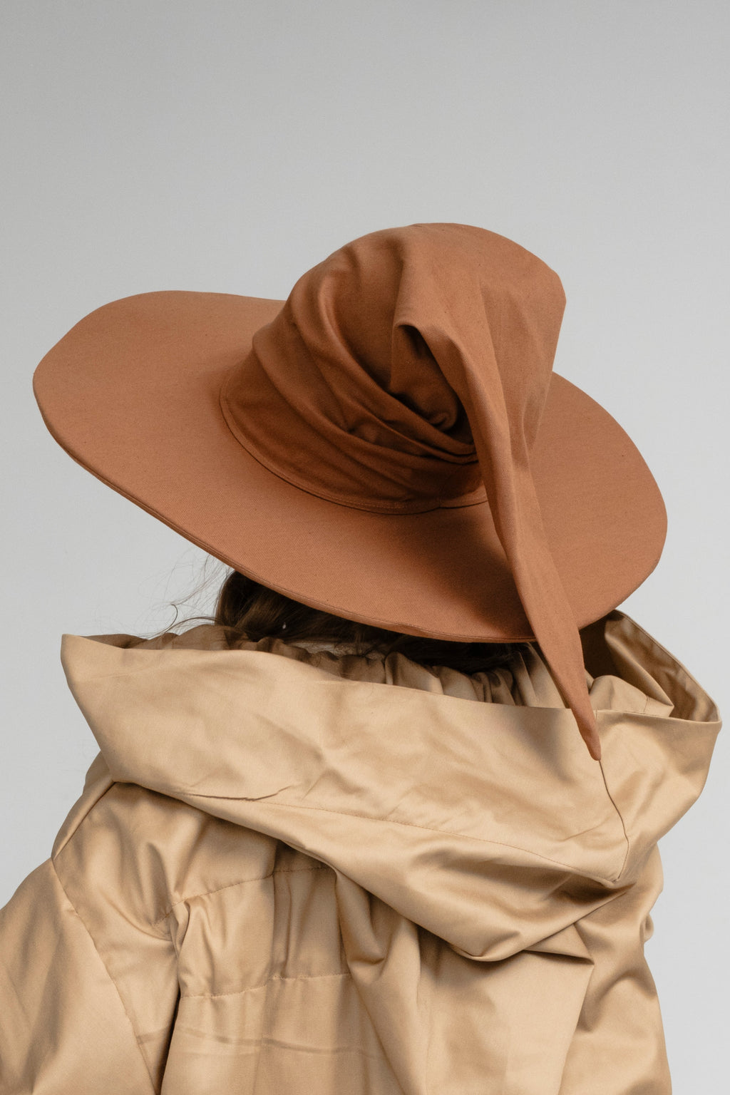 Linen Wizard Hats – Handmade Medieval Fantasy Pointed Hat, Natural Wizard Headwear