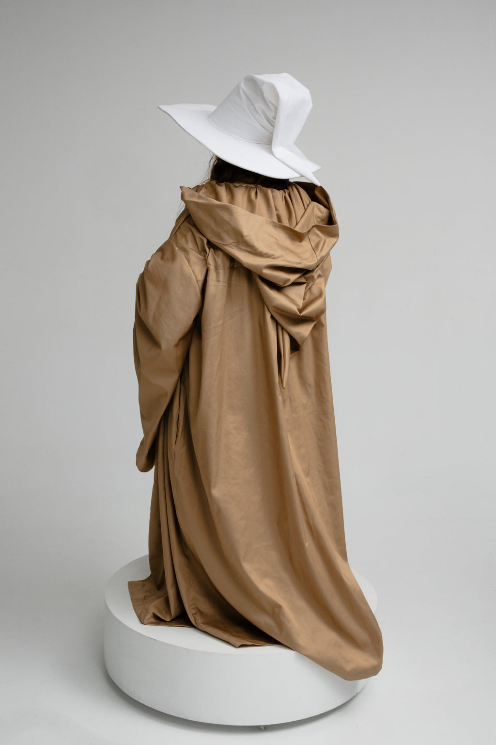 Handmade White Wizard Hat – Snowfall Medieval & Fantasy Cosplay Accessory