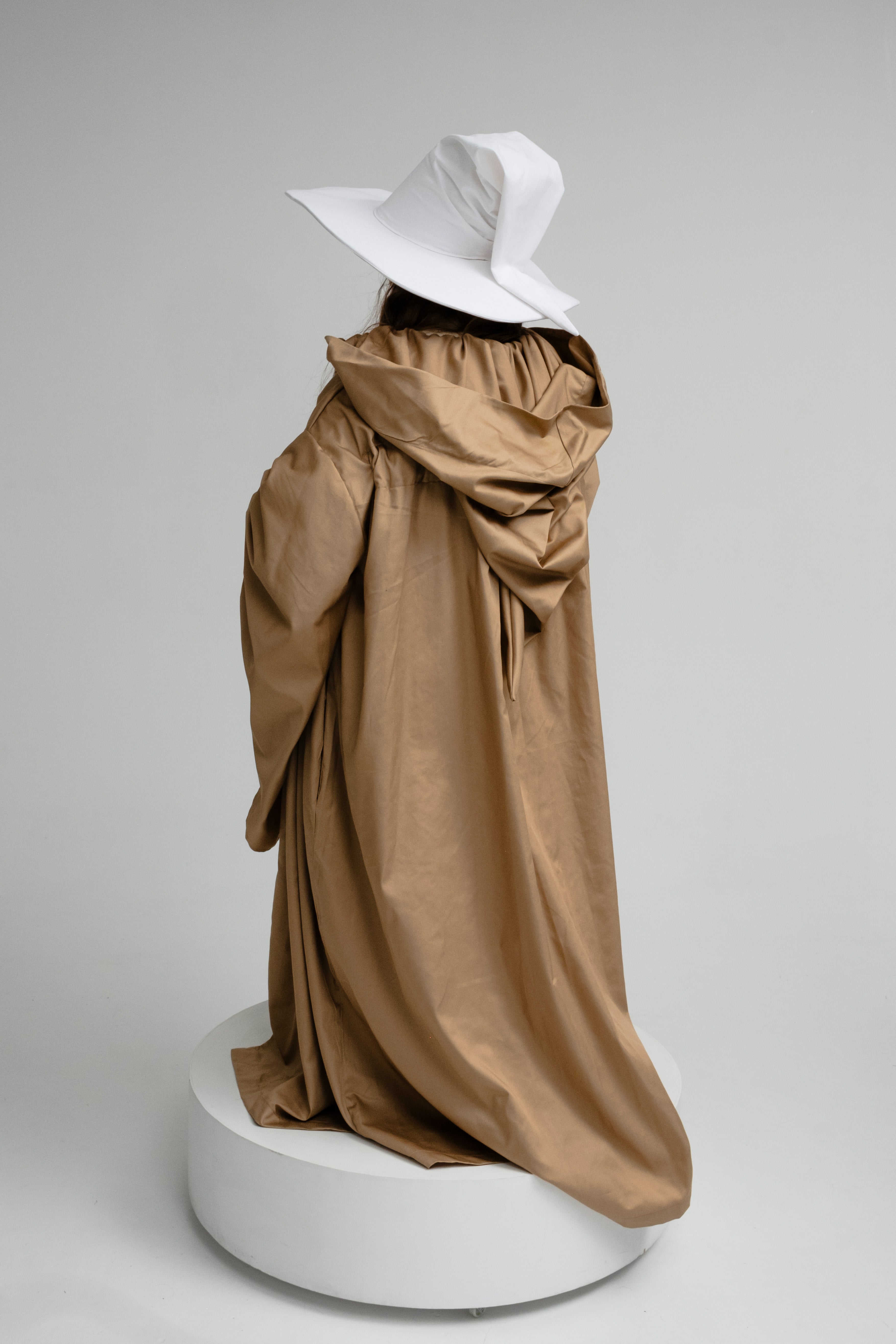 Handmade White Wizard Hat – Snowfall Medieval & Fantasy Cosplay Accessory