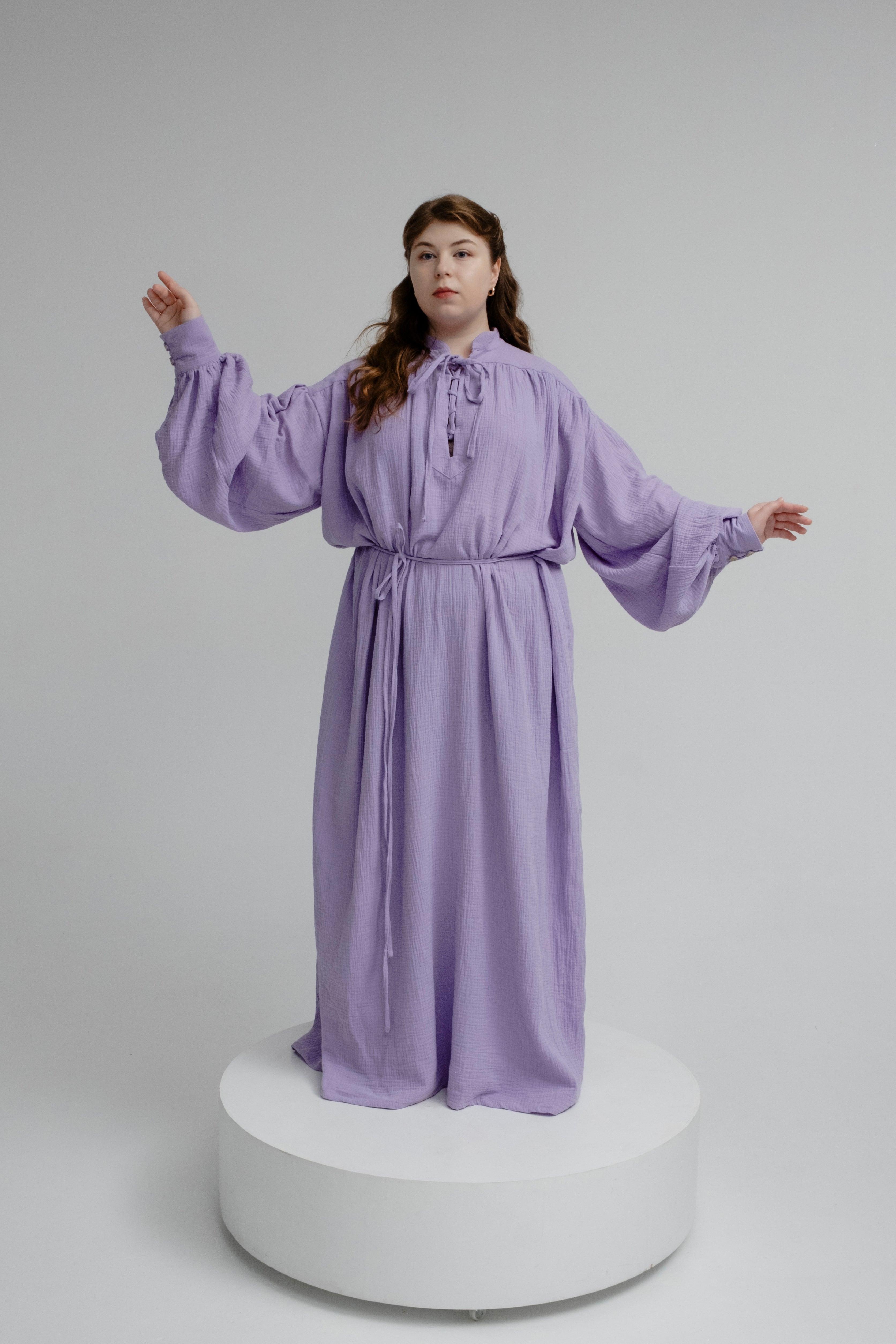 Handmade Lavender Moonlight Muse Tunic – Elven Sorceress Fantasy Dress