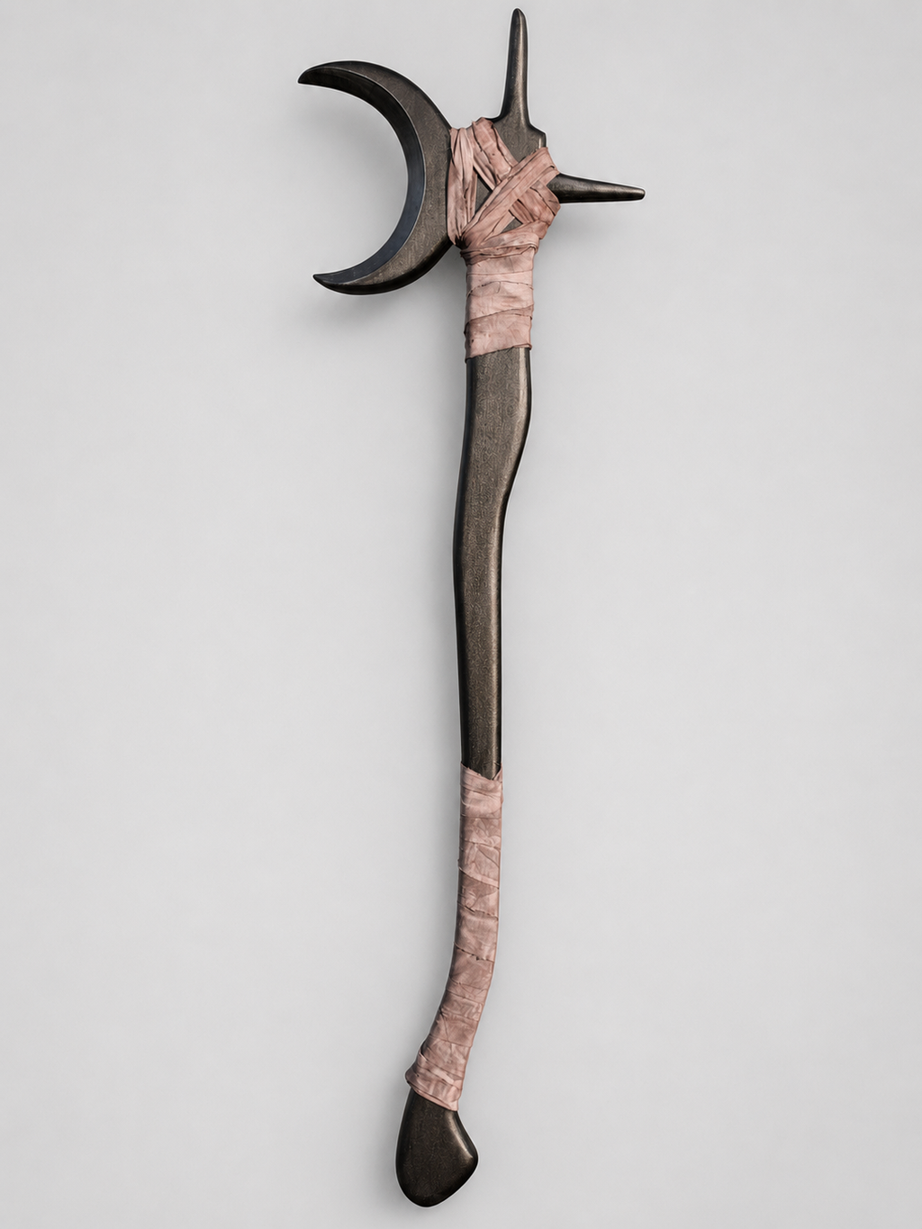 Rustic horn-inspired display piece handmade by Sanctum Of Spells
