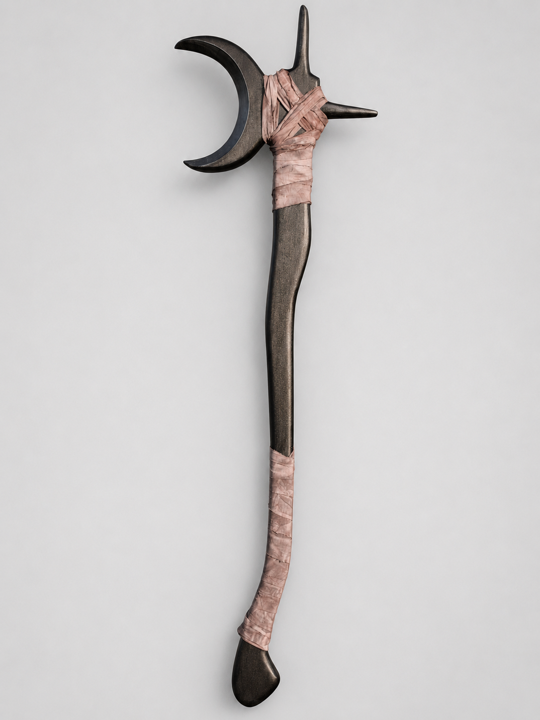 Rustic horn-inspired display piece handmade by Sanctum Of Spells