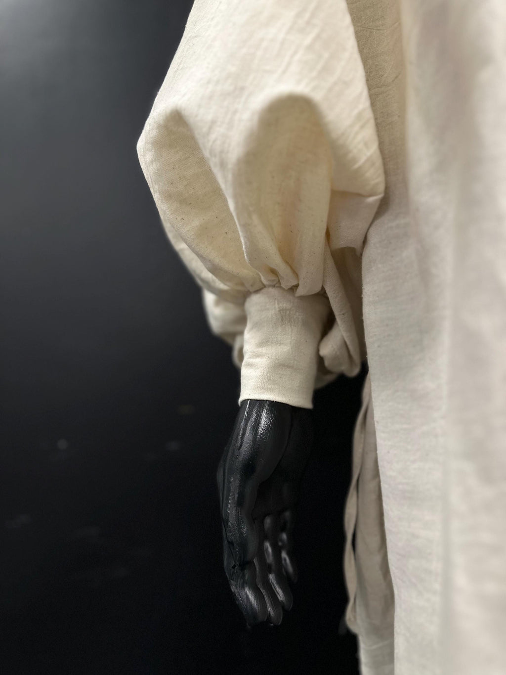 Ivory Buttercream Medieval Dress – Beige Handmade Fantasy Tunic, Elven or Mage Gown, Muslin Light Renaissance Outfit, Dawn Whisper Tunic