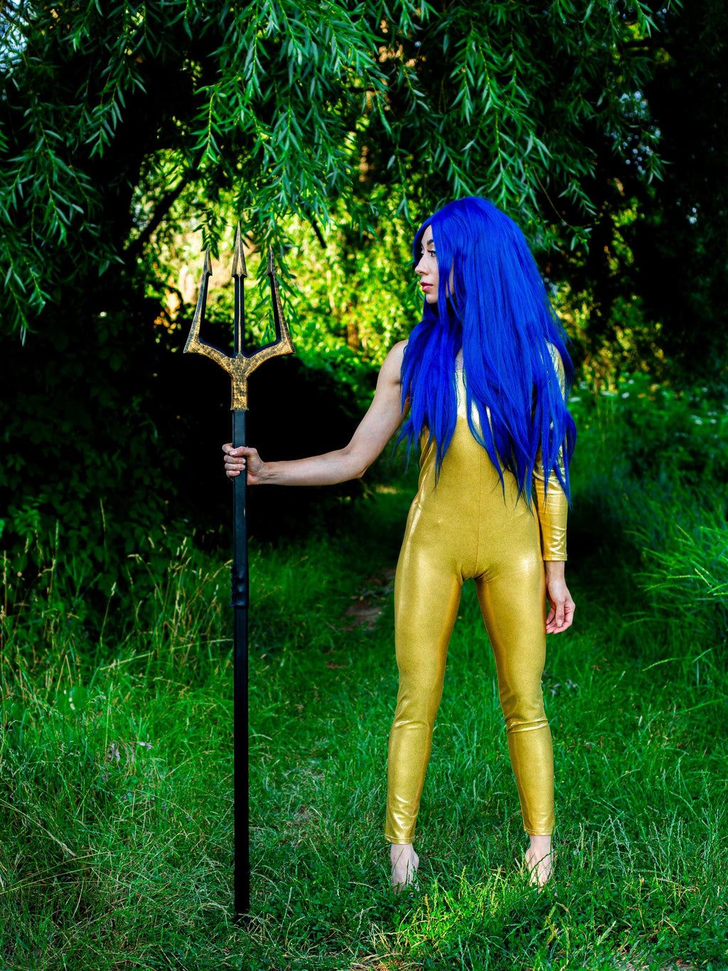 Trident of Poseidon – Wooden Fantasy Trident, Handcrafted Ocean Staff, Neptune-Inspired Decor, Mythical Sea God Prop, Alder Art Piece