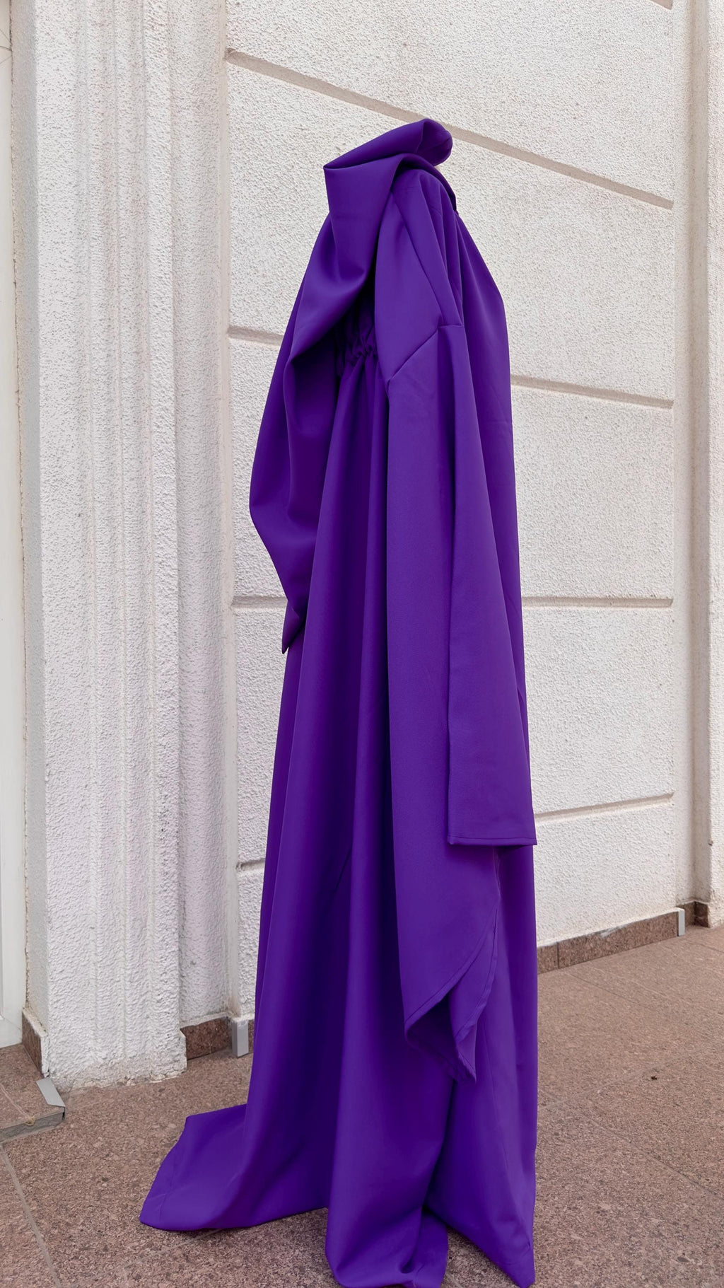 Violet Mist Set – Twilight Elegance Ensemble, Deep Purple Cloak and Muslin Tunic, Sorceress or Wizard Outfit, Fantasy Robe