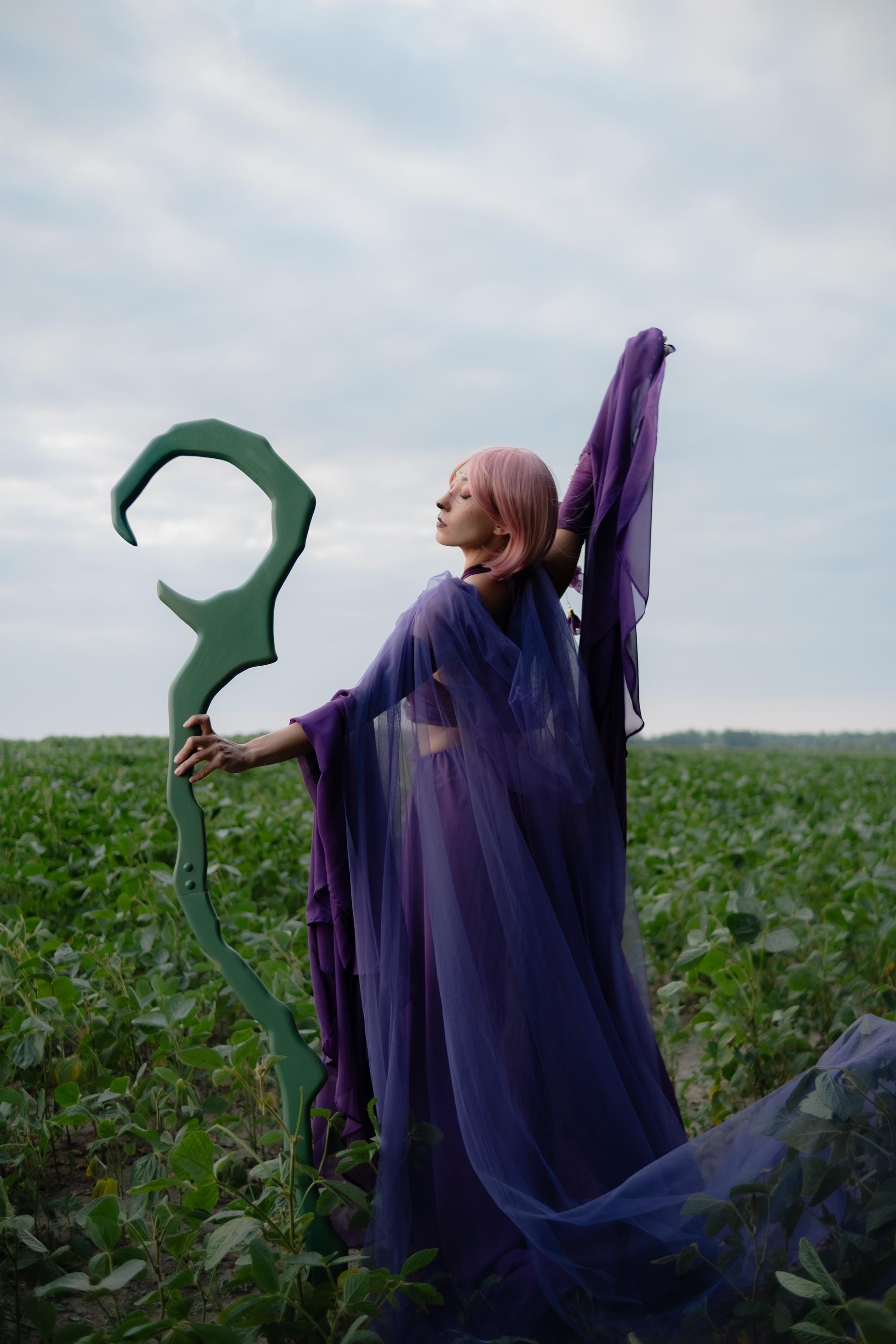 Root of Power Wooden Staff – Druid Prop, Fantasy Wizard Staff, Cosplay Nature Magic Cane, Elven Forest Wand