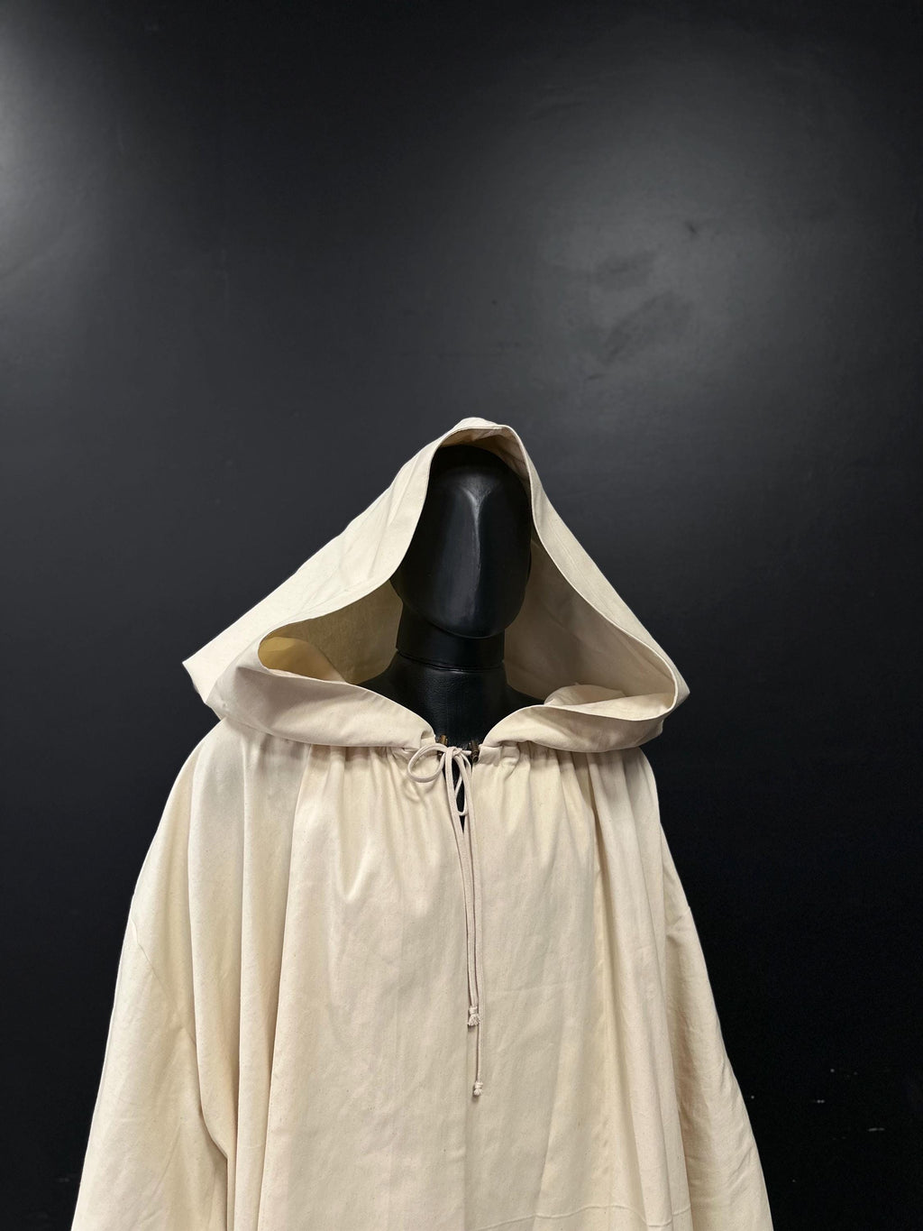 Buttercream Breeze Set – Ivory Light Ensemble, Ivory Cloak and Muslin Unisex Tunic – Elven Priestess Outfit, Renaissance Clothing