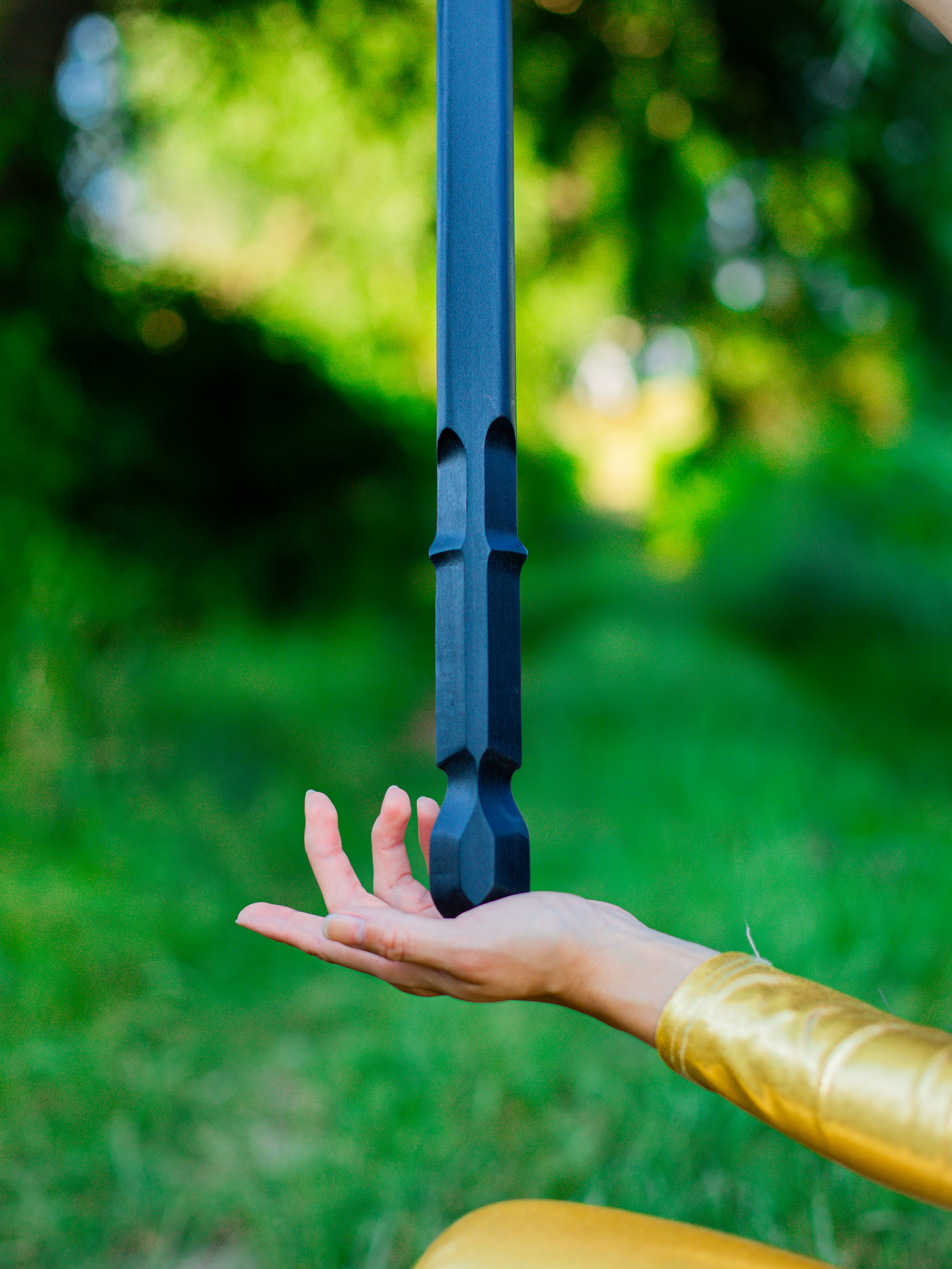 Minimalist dark fantasy accessory for festival costume