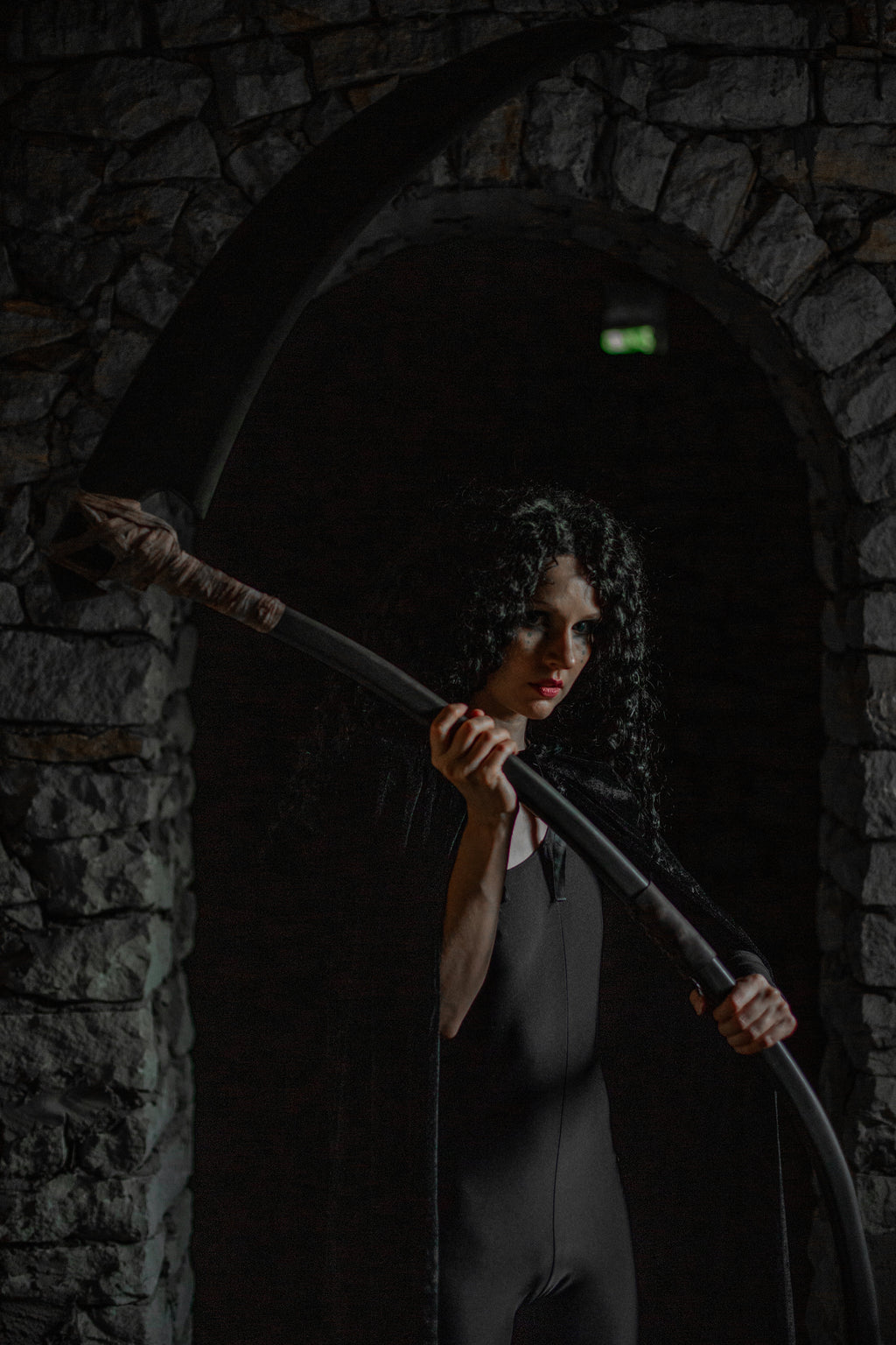 Three part handmade fantasy staff for festival costume