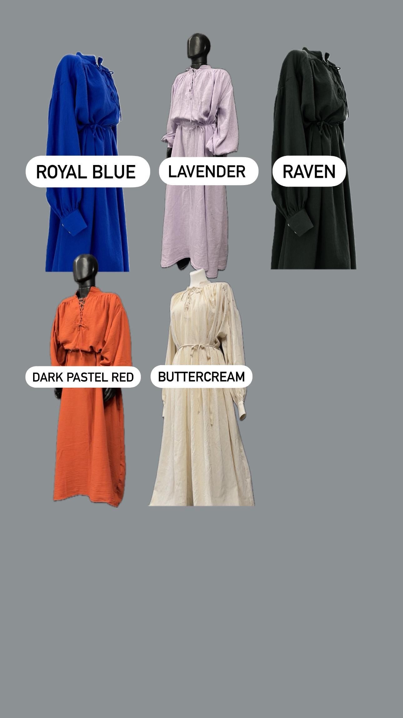 Lavender – Moonlight Muse Tunic, Medieval Dress – Handmade Elven or Sorceress Tunic, Light Fantasy Outfit, Pastel Renaissance Gown