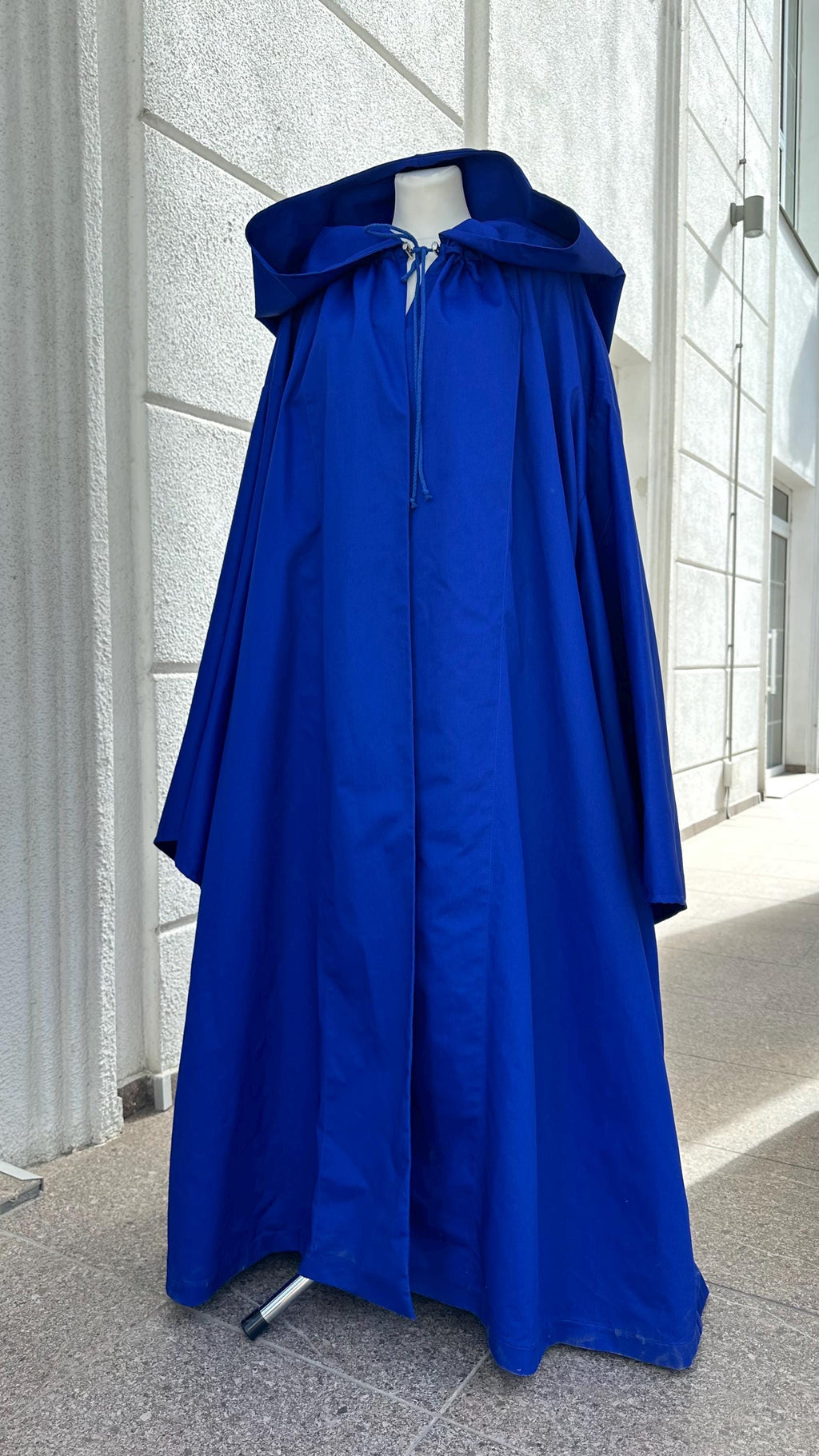 Royal Blue Cloak – Handmade Wizard Hooded Cape, Custom Blue Wizard Cloak, Unisex Medieval Fantasy Mantle, Renaissance Costume Robe