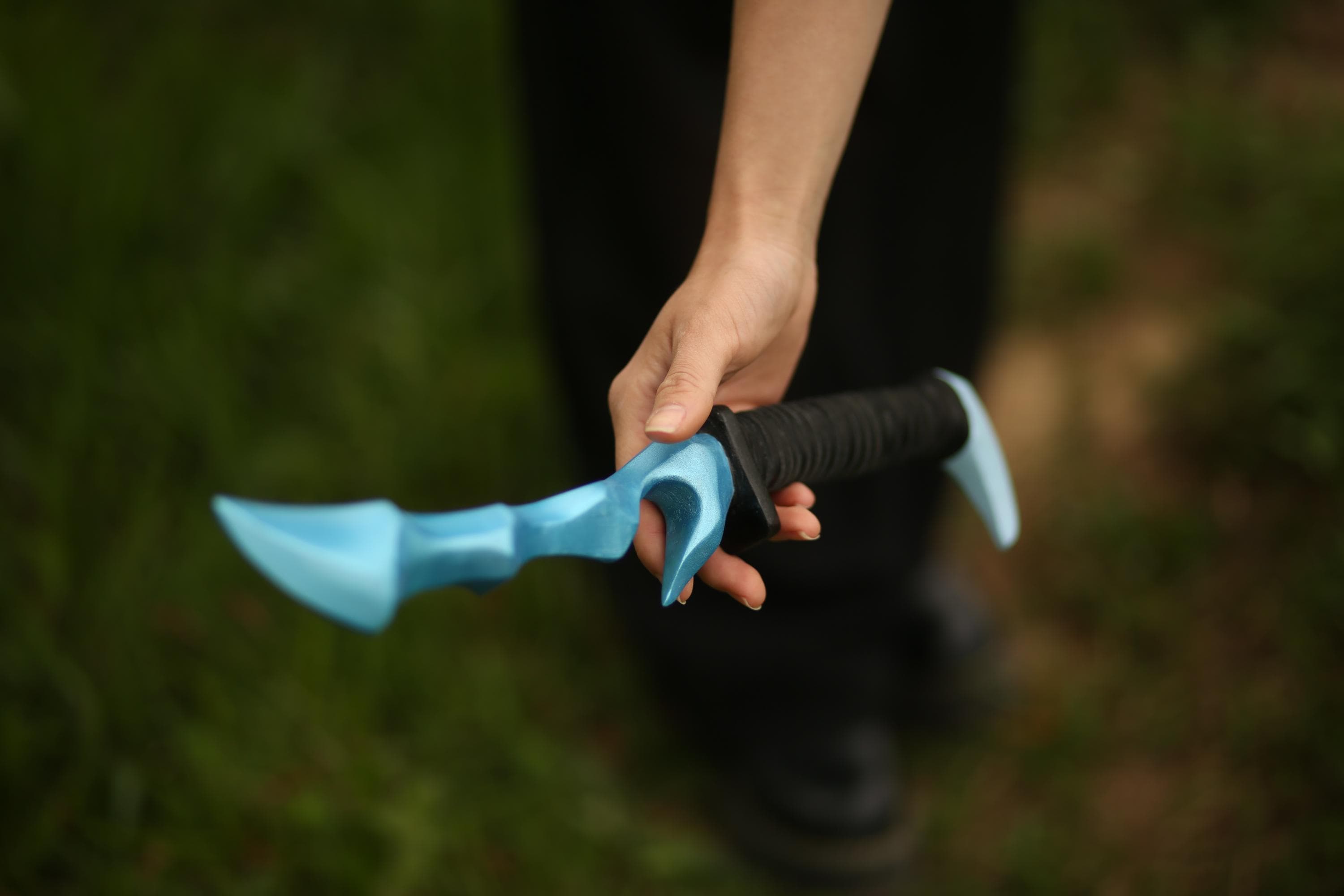 Glacial Dark Crusher Dagger – Crystal Fantasy Knife, Handcrafted Magic Blade, Assassin’s Cosplay Weapon, Witch Ritual Dagger