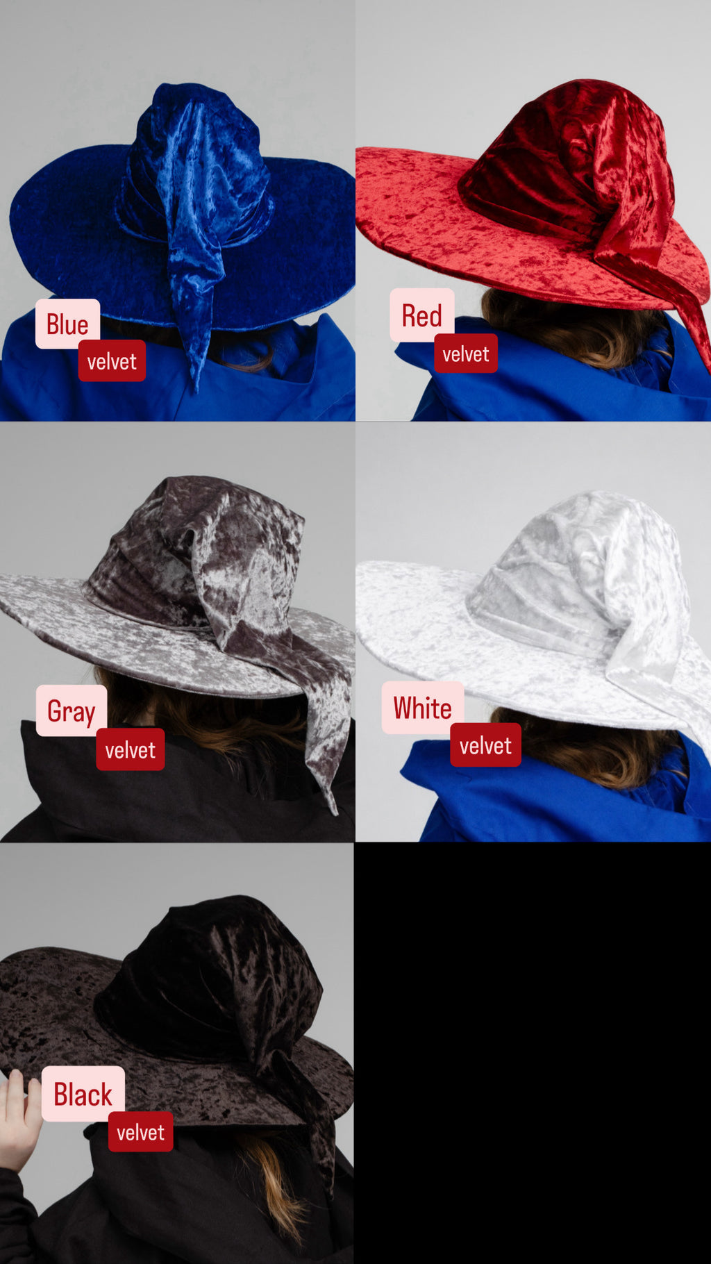 Velvet Wizard Hats – Fantasy & Witch Style