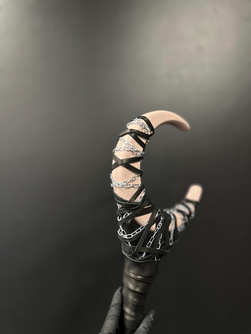 Beige Moon Staff – Ivory Light of Dawn, Wooden Wizard Wand, Handmade Ritual Prop, Fantasy Decor, Natural Alder Wood