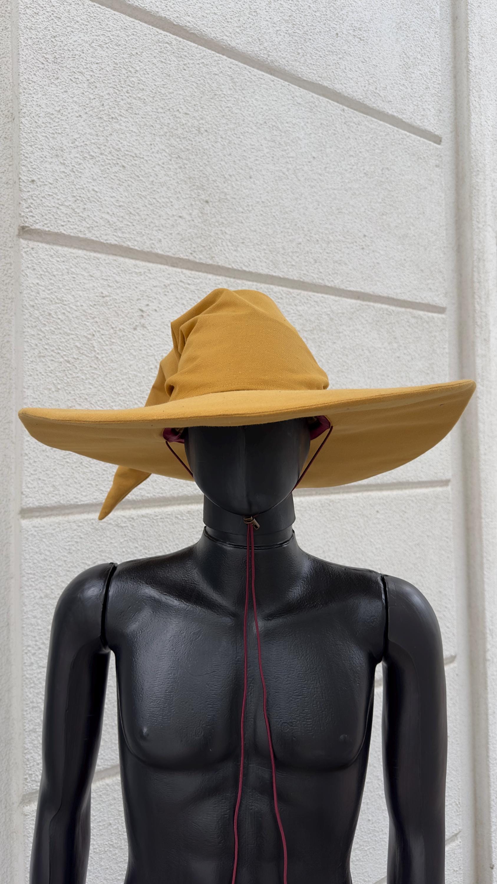 Golden Oak Wizard Hat – Medieval Renaissance, Elven Fantasy Costume, Handmade Magic Wizard Cosplay Accessory