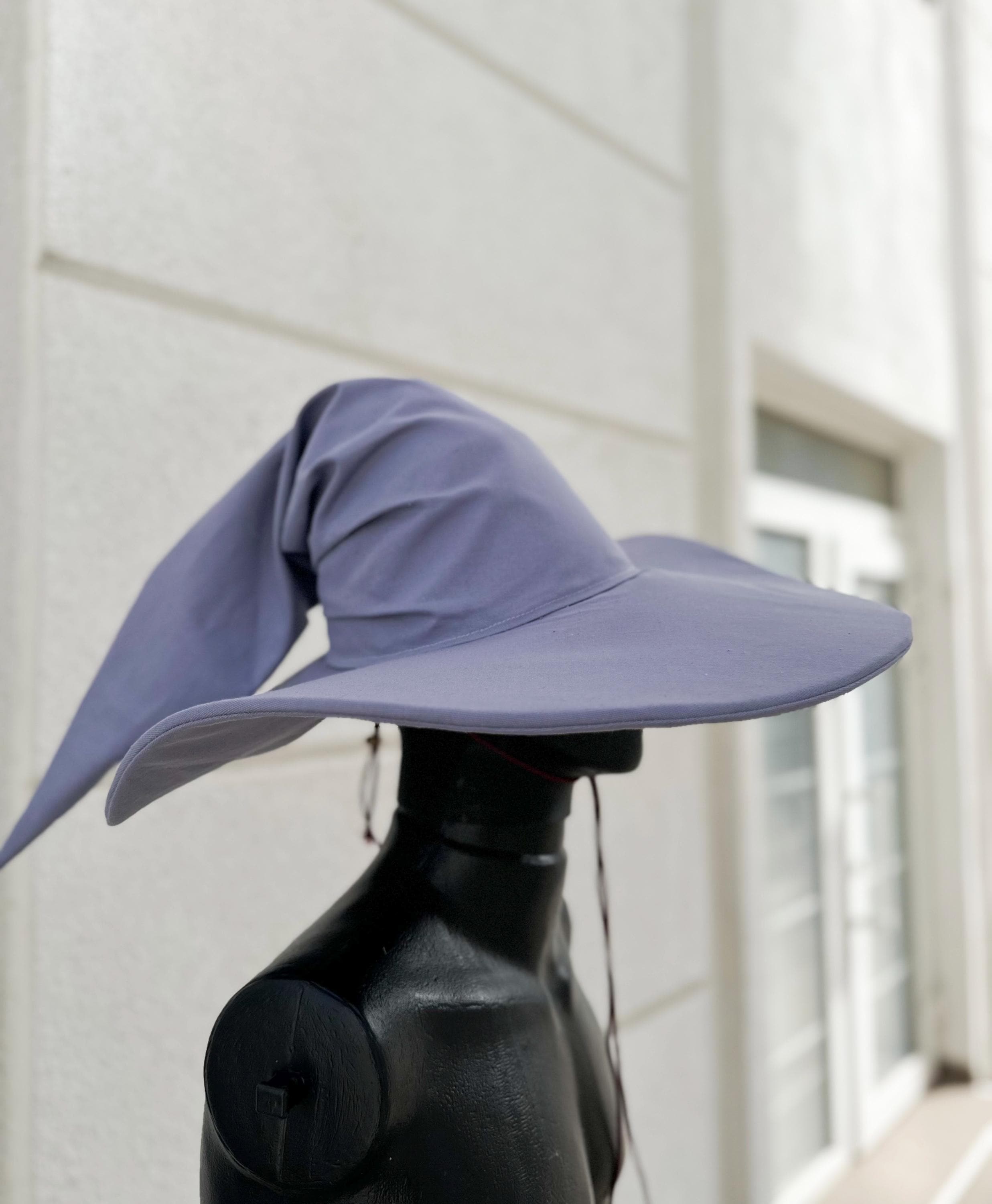 Lavender Moon Wizard Hat – Handmade Fantasy Hat, Medieval Renaissance Cosplay Accessory, Elven Magic Costume, Custom Pointed Hat