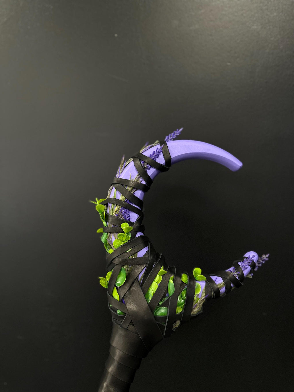 Lavender Moon Staff – Wiccan, Druidic & Fantasy Costume Prop,  Druid Cosplay Wand, Lunar Rod, Costume Weapon Accessories, Alder