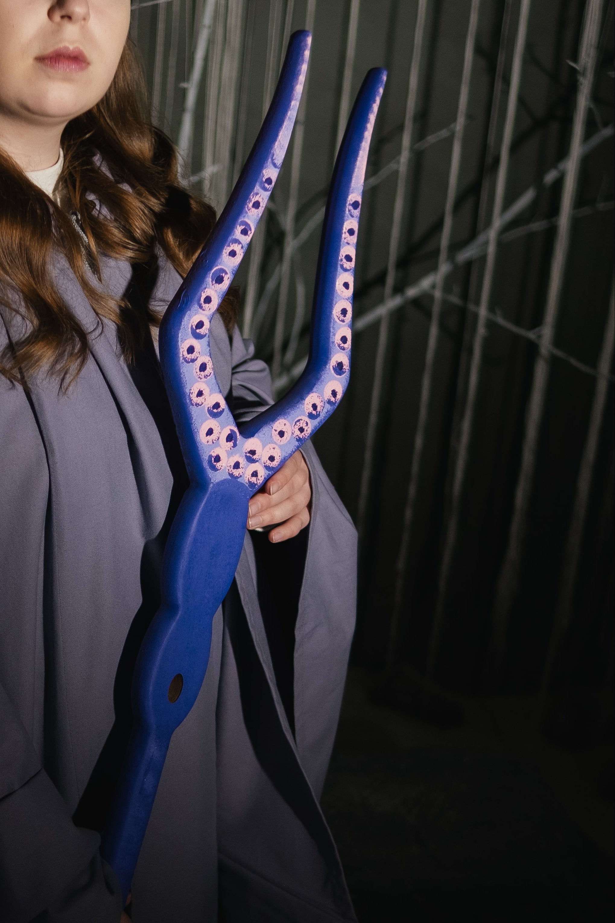 Abyssal Muse Staff with deep sea creature inspired design