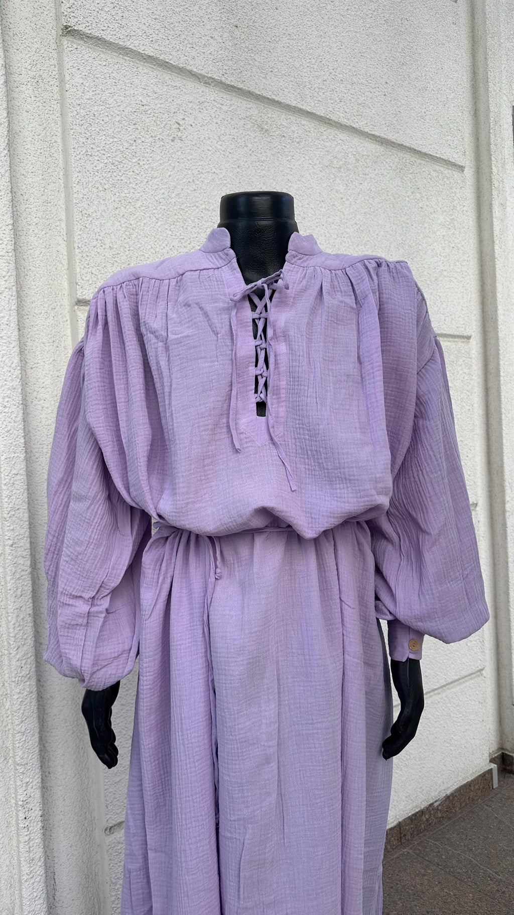 Lavender – Moonlight Muse Tunic, Medieval Dress – Handmade Elven or Sorceress Tunic, Light Fantasy Outfit, Pastel Renaissance Gown