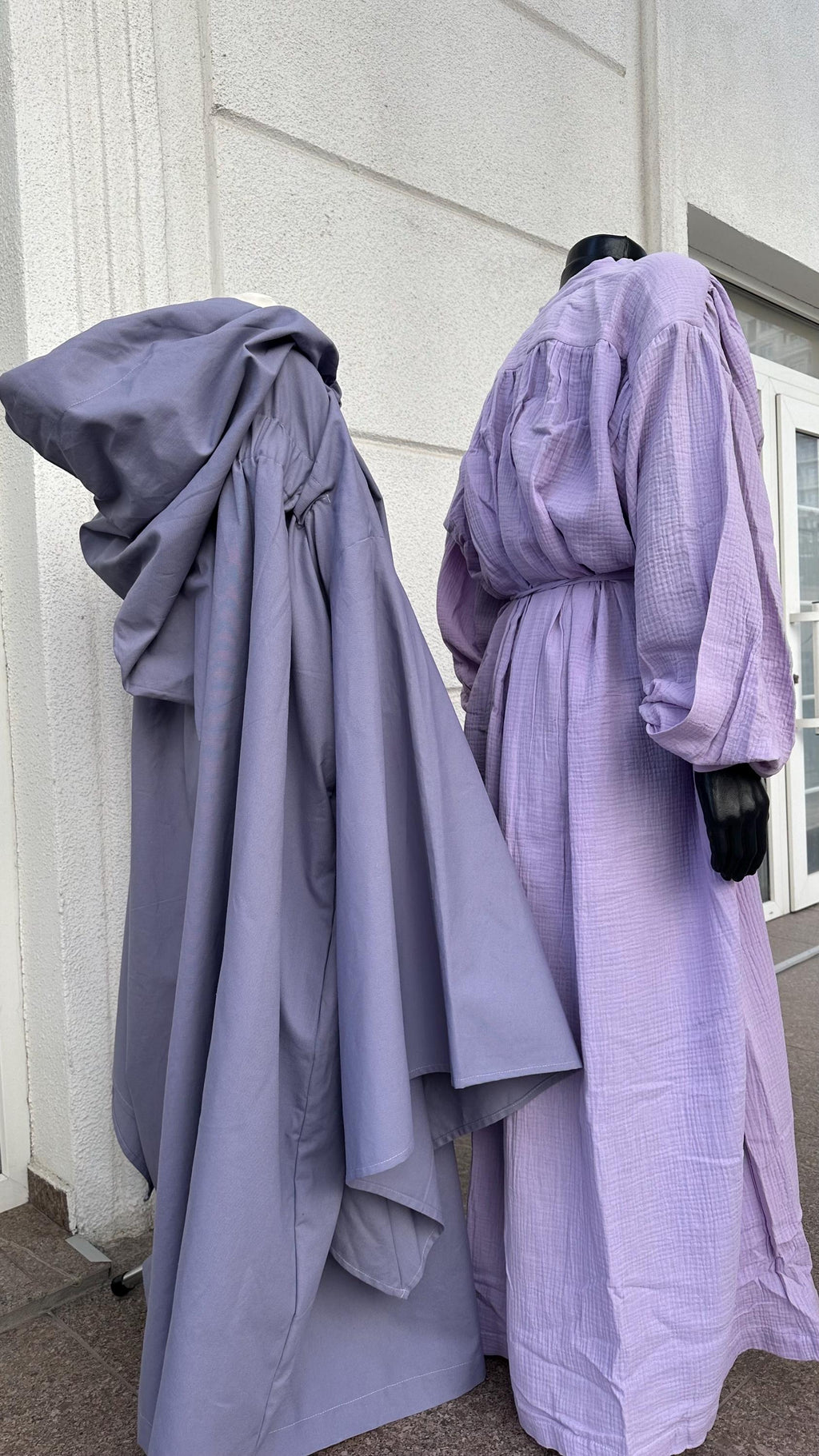 Lavender Moon Set – Mist Gray Harmony, Lavender Gray Cloak and Tunic, Elven Mage Outfit, Soft Gray Lavender Robe, Renaissance Attire