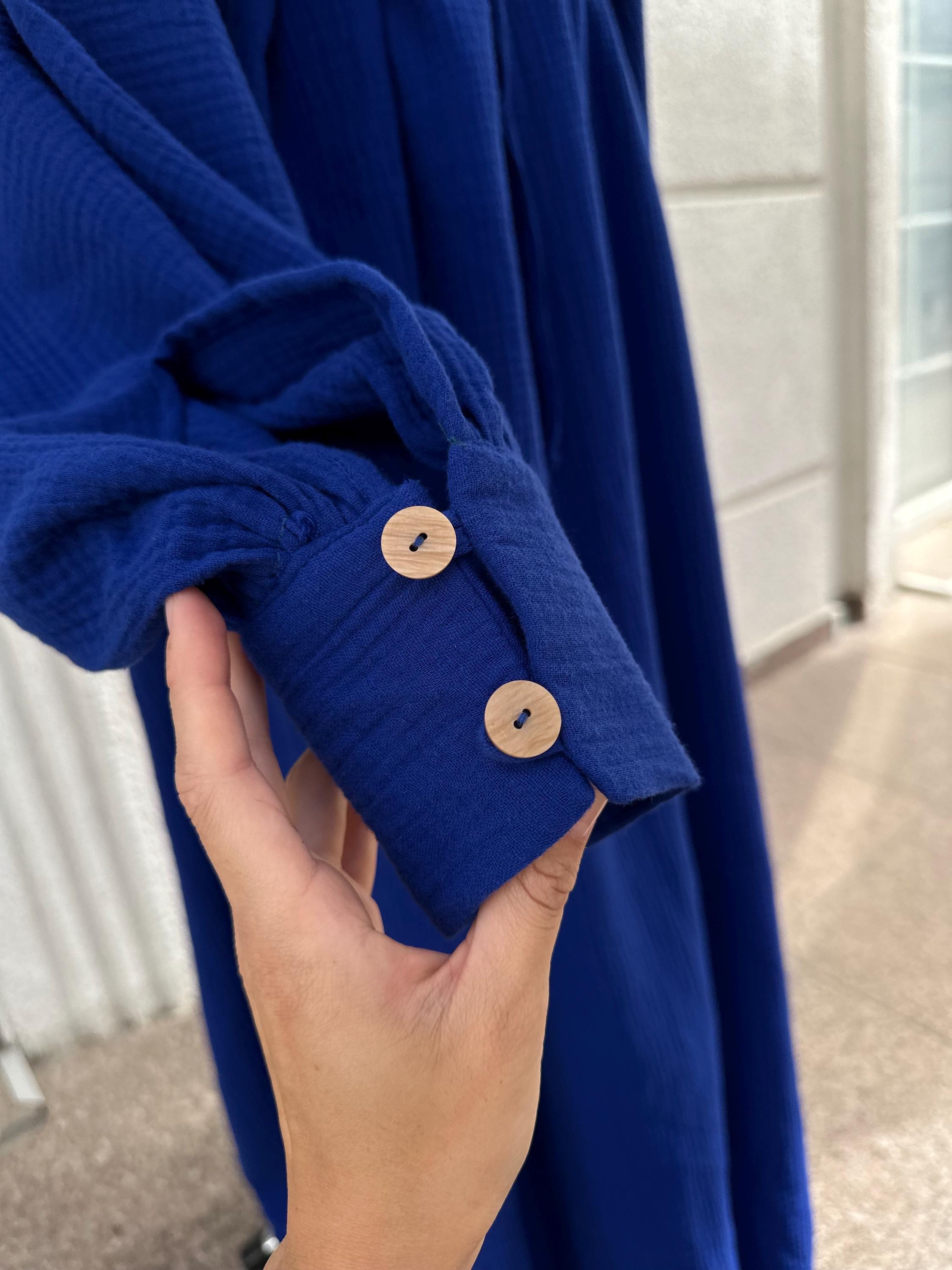 Royal Blue Cloak and Tunic – Wizard’s Attire, Medieval Blue Robe, Handmade Fantasy Clothing for Mage or Sorcerer