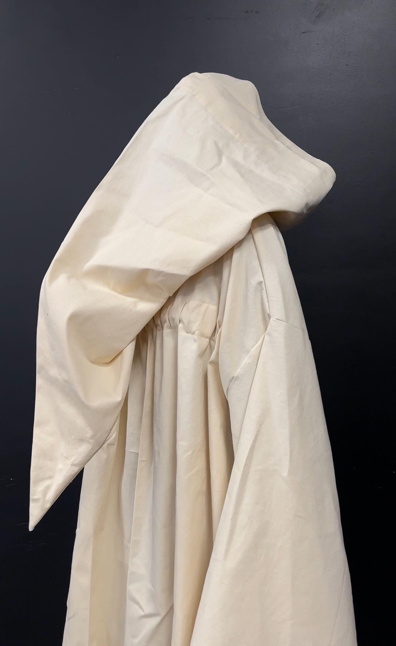 Natural Beige Linen Cloak – Buttercream Hooded Cape, Unisex Medieval Fantasy Mantle, Handmade Renaissance Robe, Custom Beige Costume Cloak