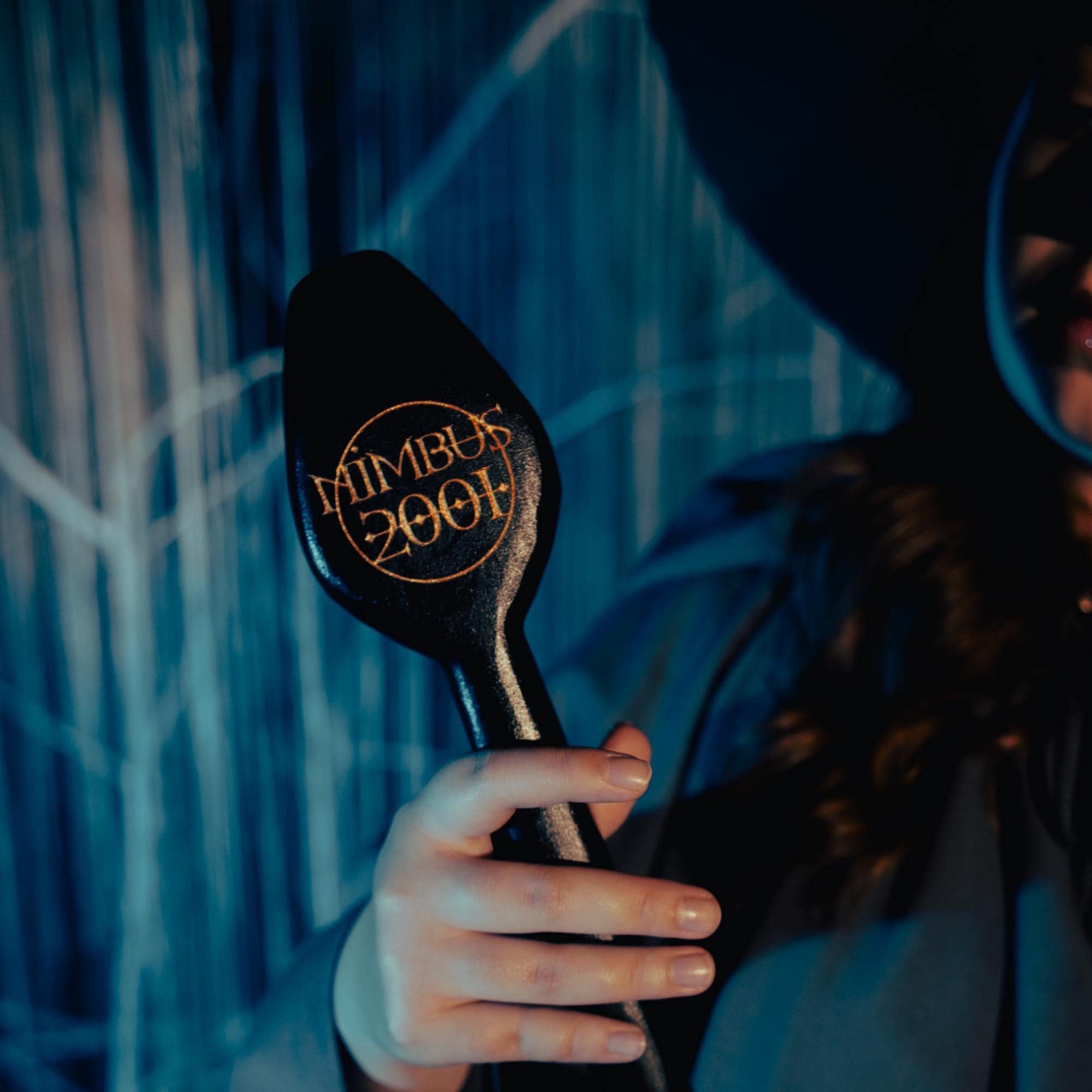 Dark Wizard Flying Broomstick – Handcrafted Wooden Broom, Fantasy Decor Prop, Handmade Gift for Sorcerer or Collector