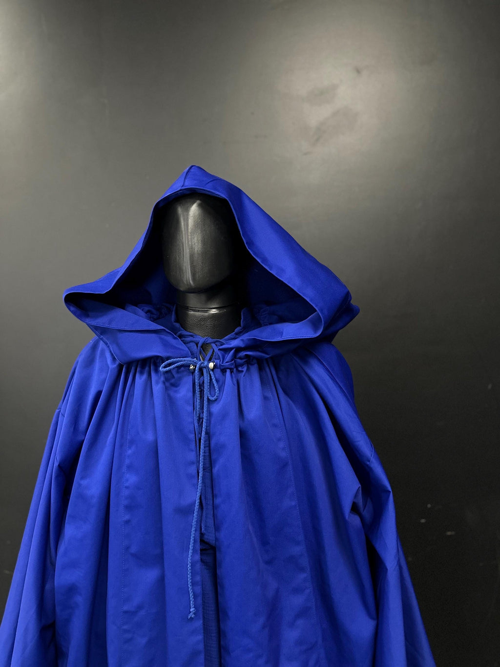 Royal Blue Cloak – Handmade Wizard Hooded Cape, Custom Blue Wizard Cloak, Unisex Medieval Fantasy Mantle, Renaissance Costume Robe