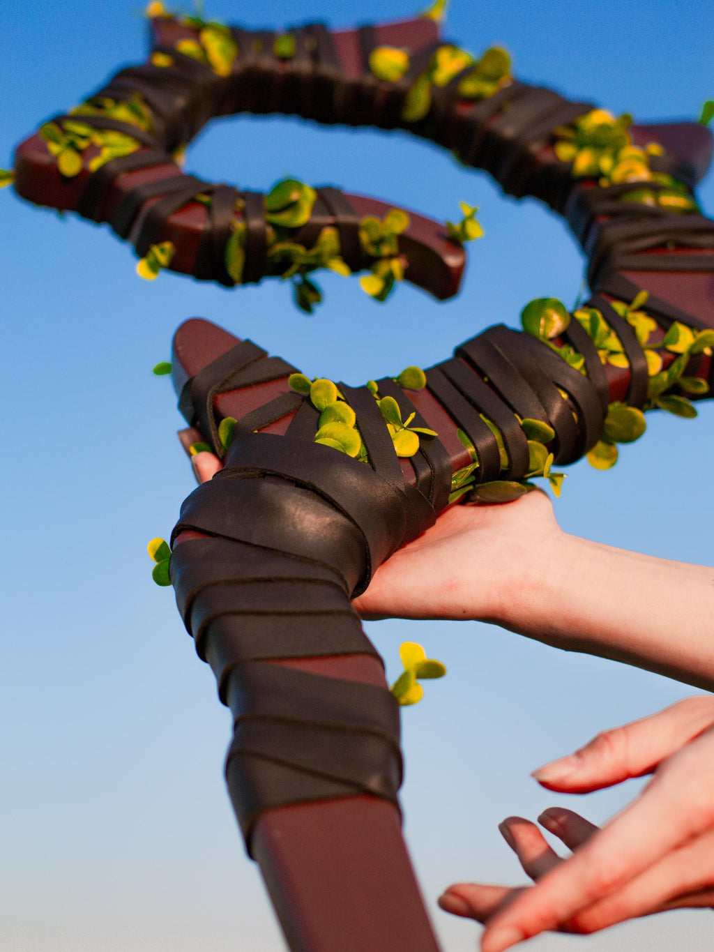 The Swamp Druid Staff – Vinebound Forest Staff, Woodland Fantasy Cane, Greenery Magic Prop, Inspired Cosplay Stick Wizard Staff