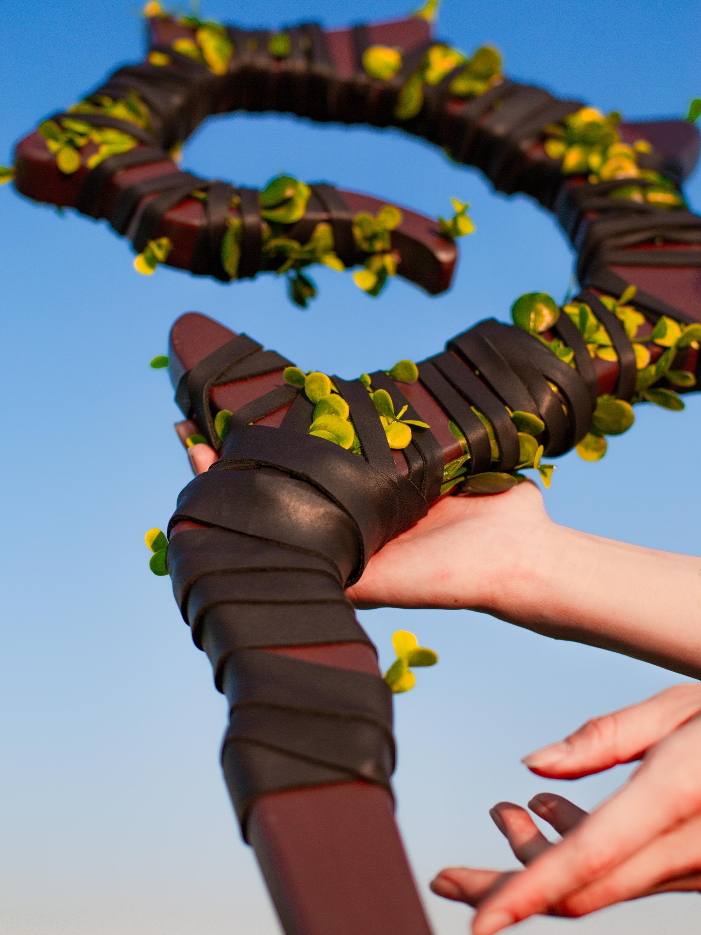 The Swamp Druid Staff – Vinebound Forest Staff, Woodland Fantasy Cane, Greenery Magic Prop, Inspired Cosplay Stick Wizard Staff