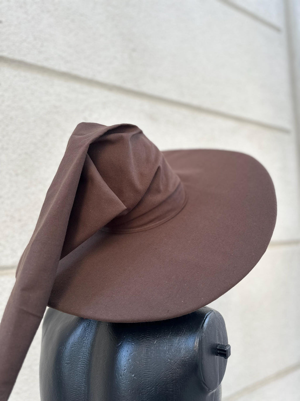 Oak Bark Hat – Brown Color Wizard Outfit, Medieval Renaissance, Elven Fantasy Costume, Handmade Magic Hat, Stormy Shadow Colors