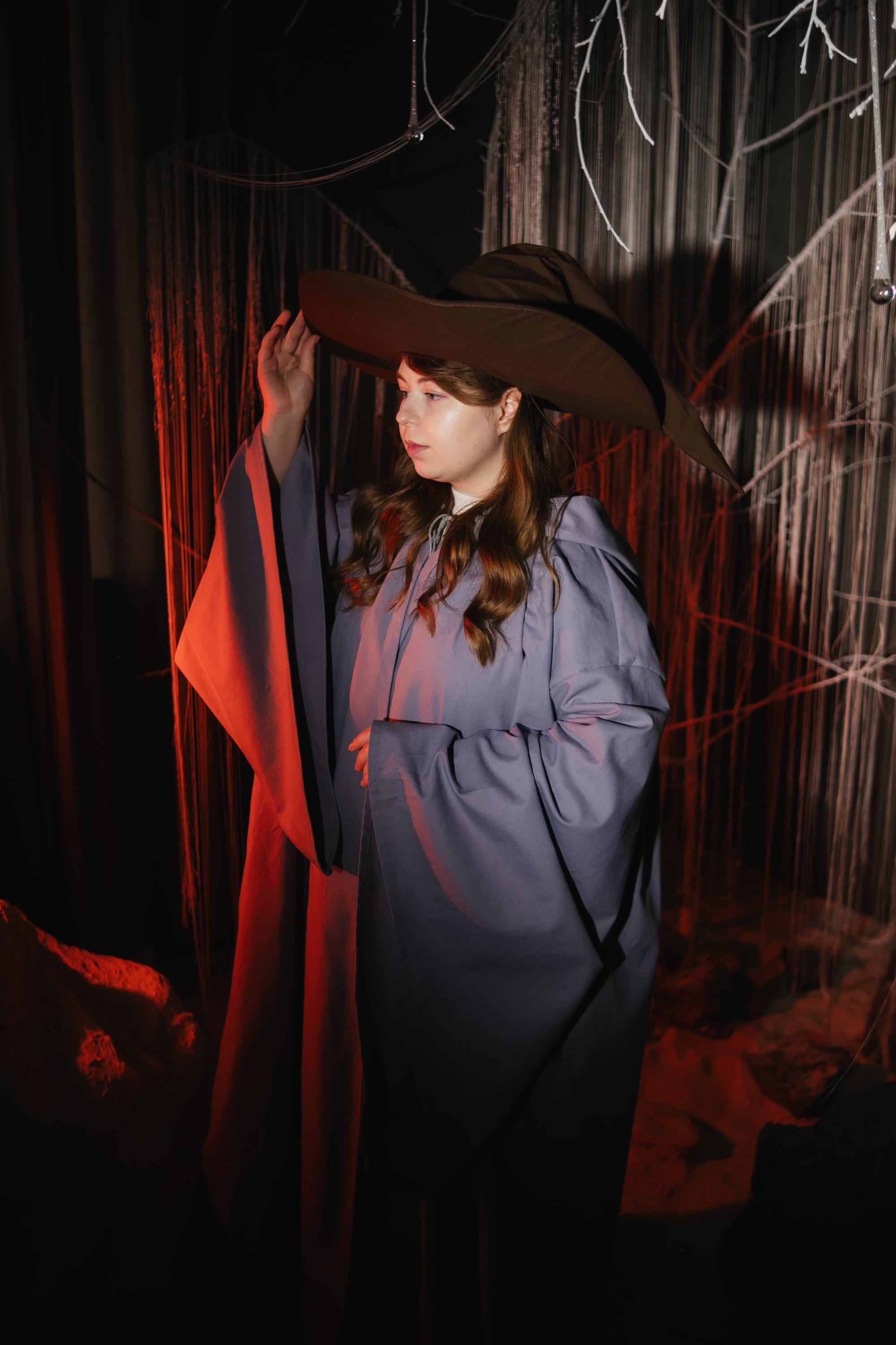 Oak Bark Hat – Brown Color Wizard Outfit, Medieval Renaissance, Elven Fantasy Costume, Handmade Magic Hat, Stormy Shadow Colors